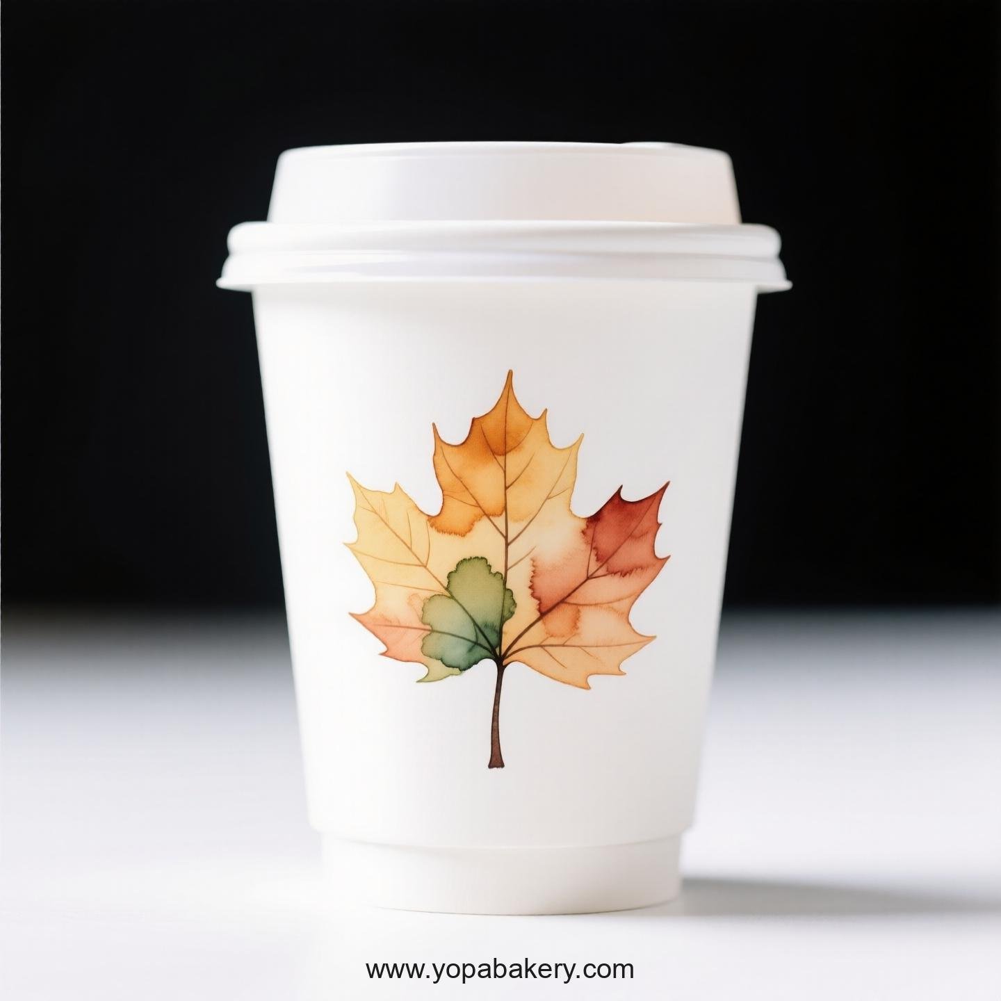 Chinese Parasol Tree Design Coffee Paper Cups: Commercial Grade