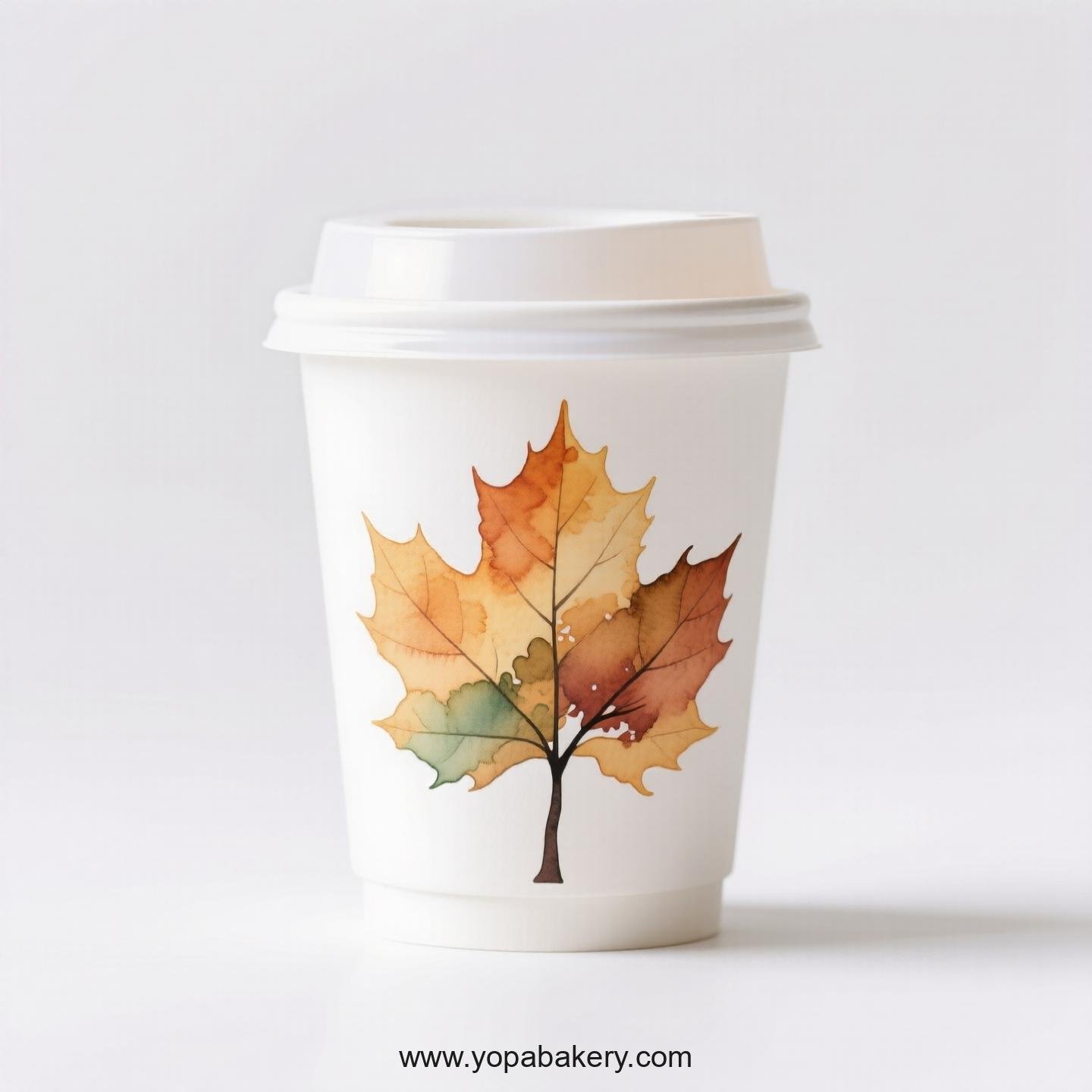 Chinese Parasol Tree Design Coffee Paper Cups: Commercial Grade