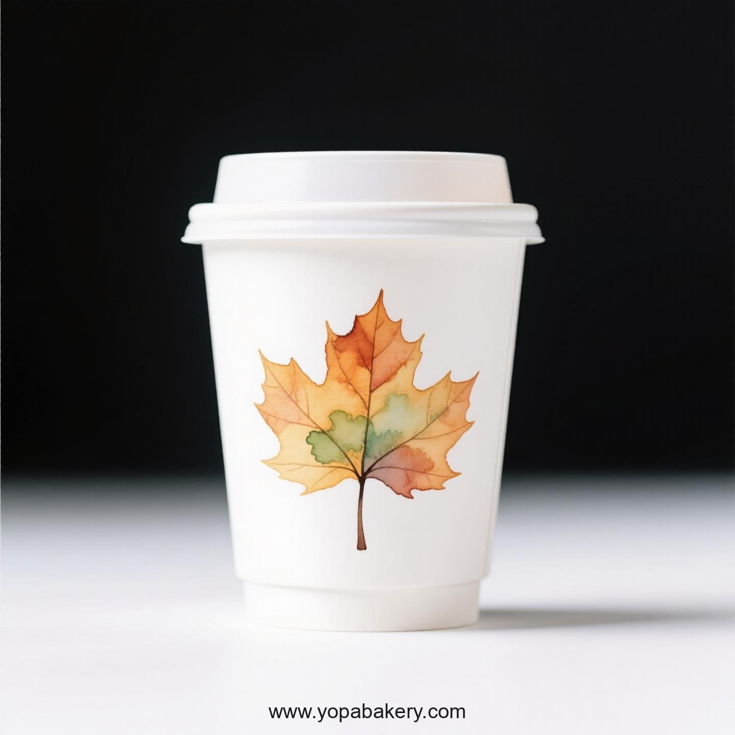 Chinese Parasol Tree Design Coffee Paper Cups: Commercial Grade