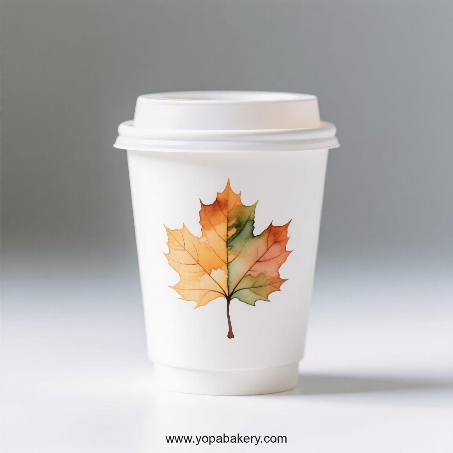 Chinese Parasol Tree Design Coffee Paper Cups: Commercial Grade