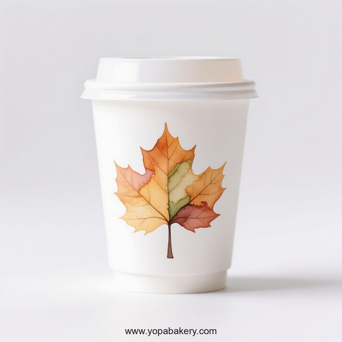 Chinese Parasol Tree Design Coffee Paper Cups: Commercial Grade