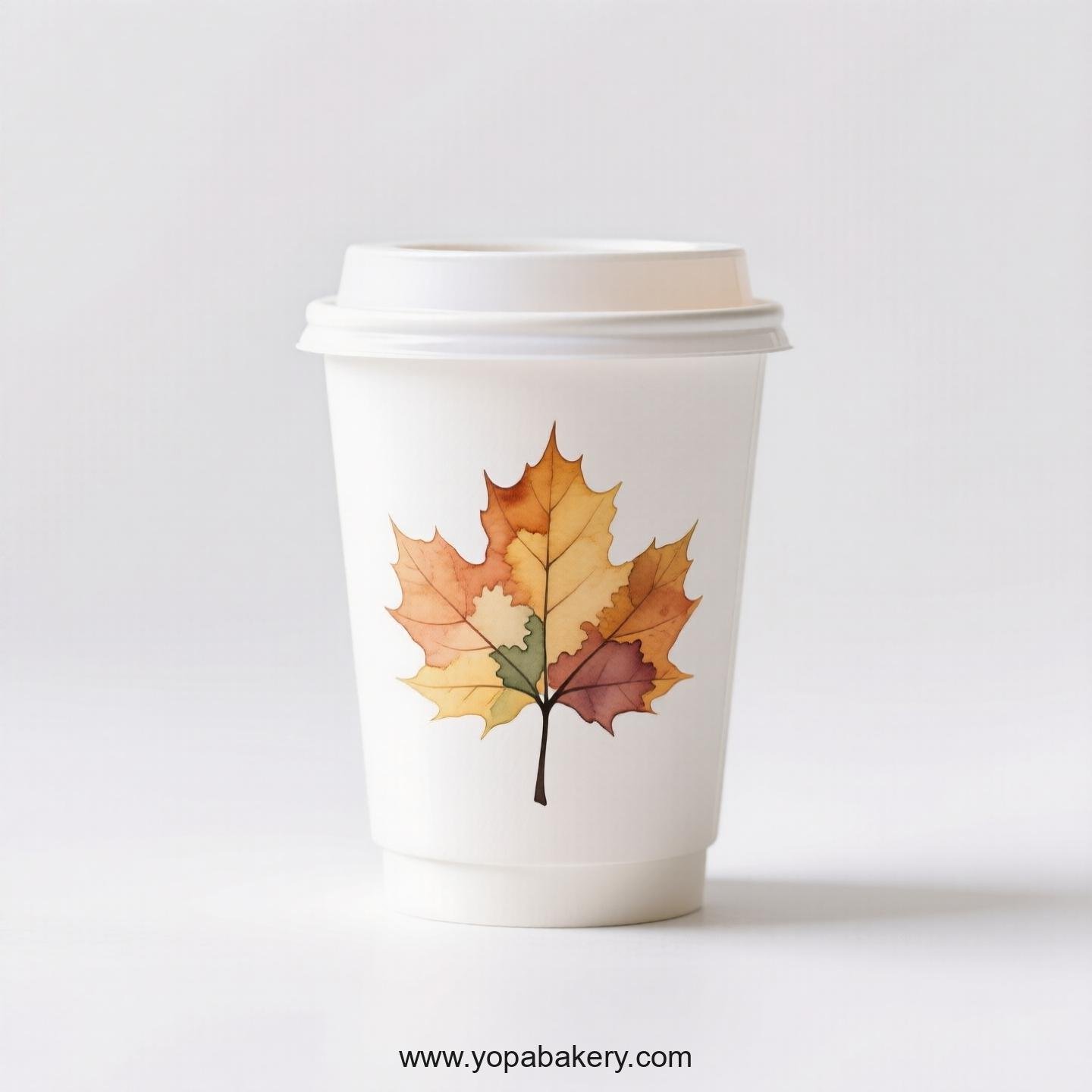 Chinese Parasol Tree Design Coffee Paper Cups: Commercial Grade