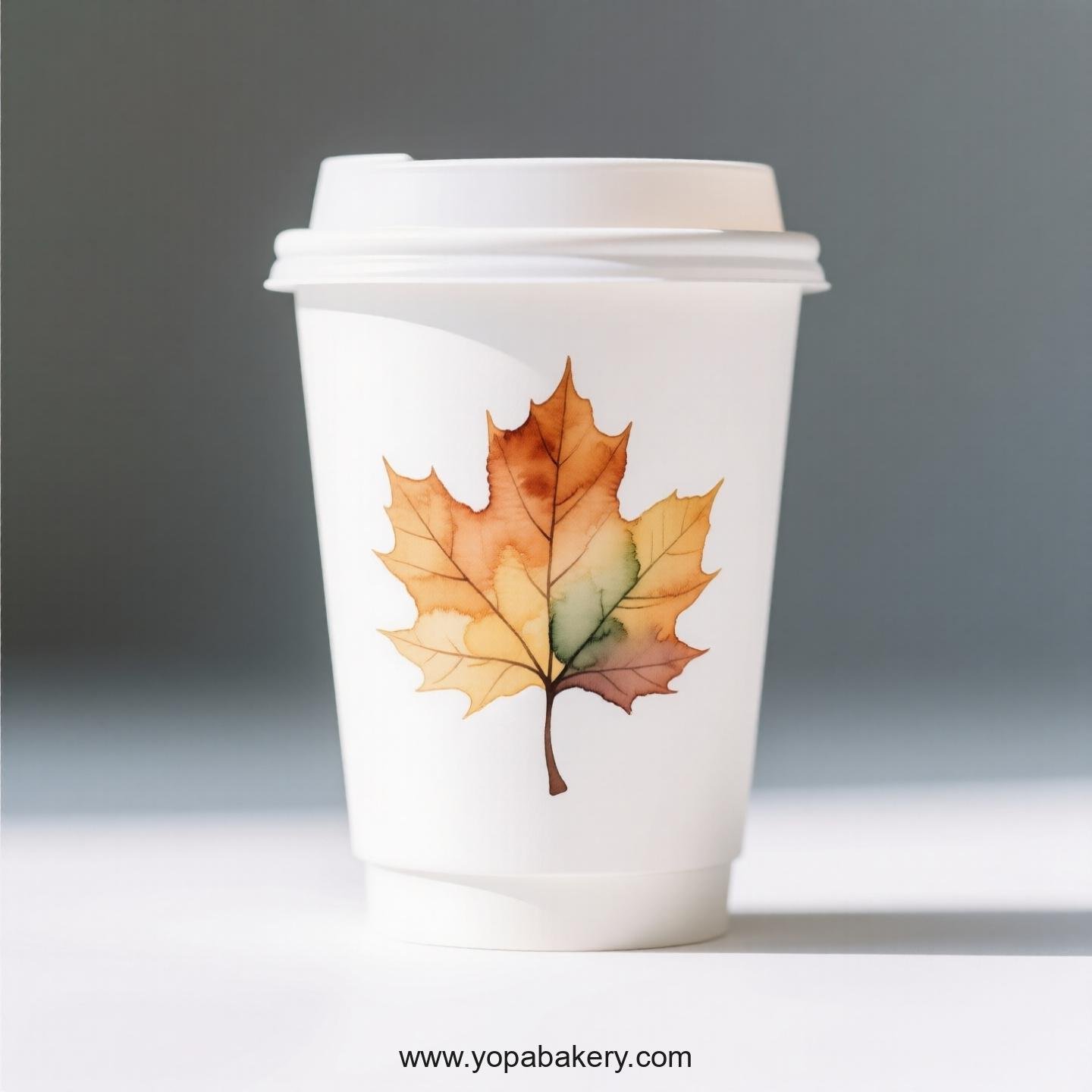 Chinese Parasol Tree Design Coffee Paper Cups: Commercial Grade