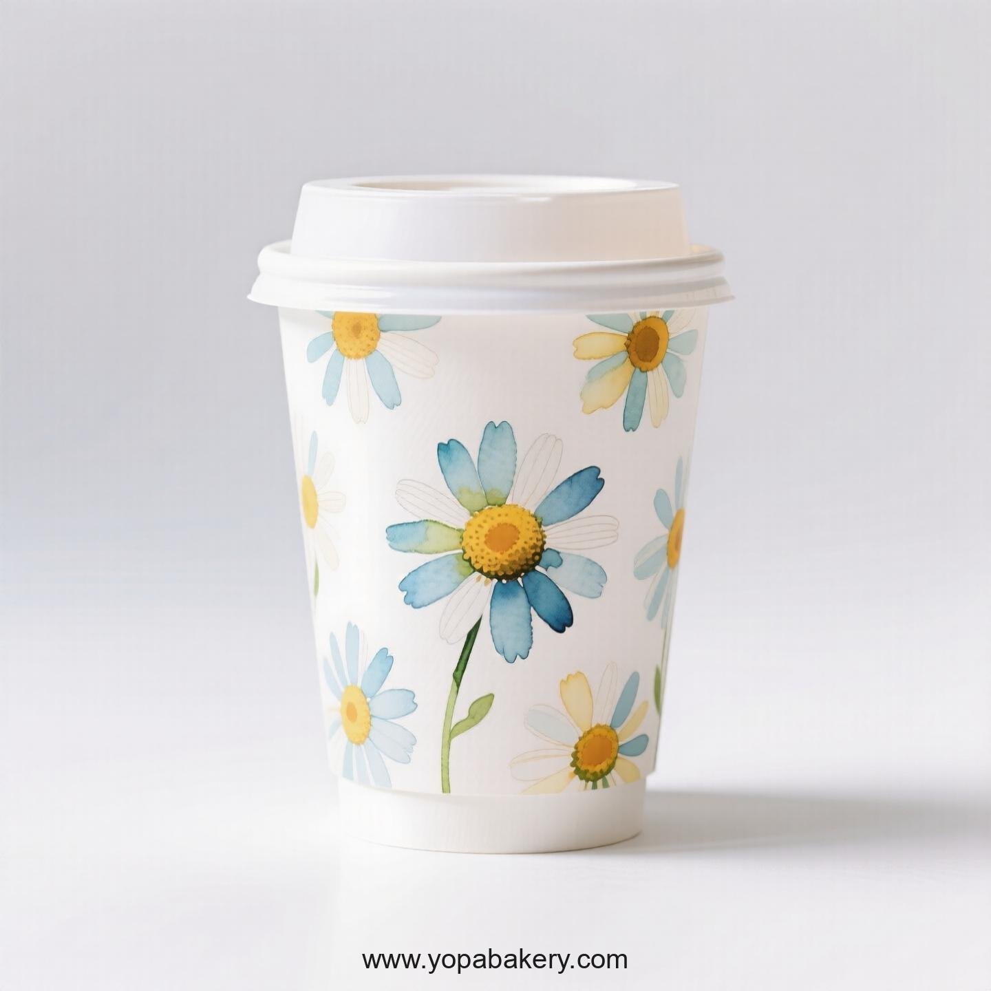 Daisy Themed Coffee Paper Cups Factory: Green Business Solution