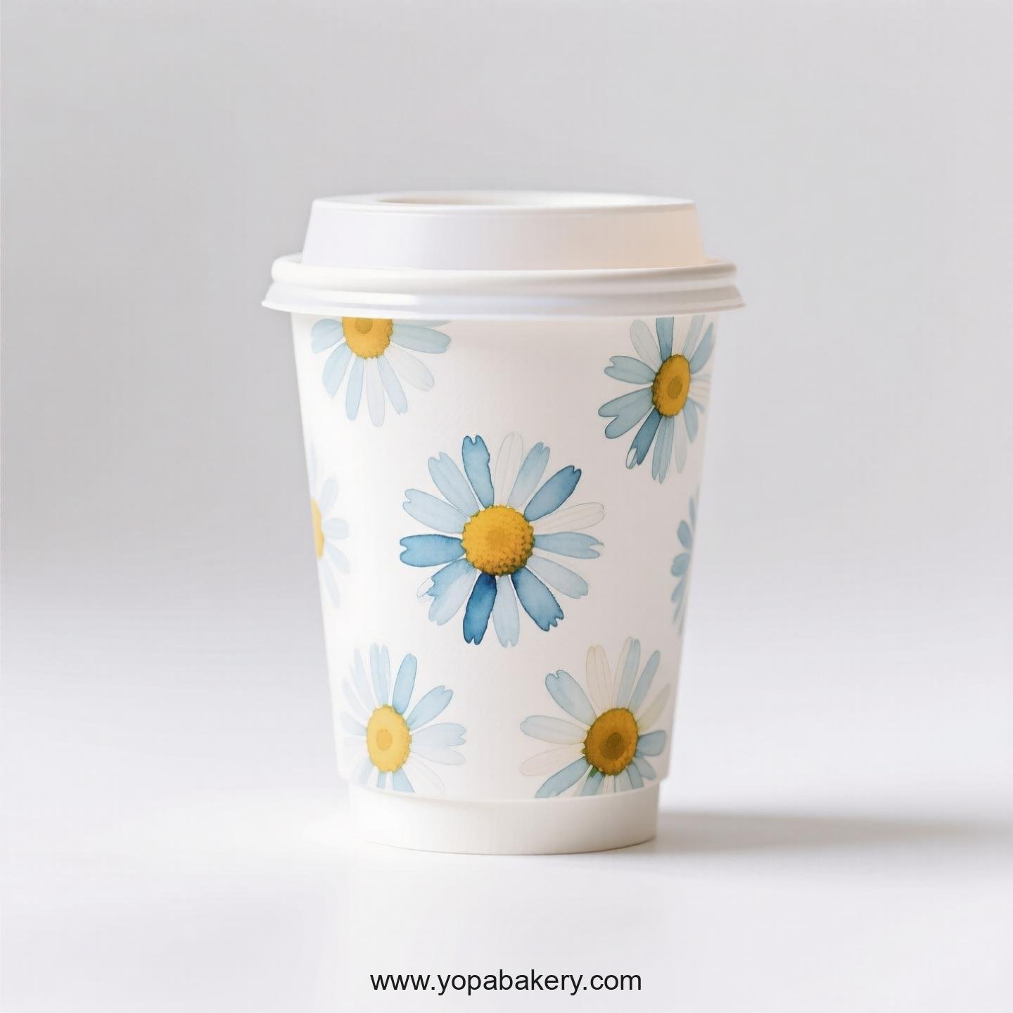 Daisy Themed Coffee Paper Cups Factory: Green Business Solution