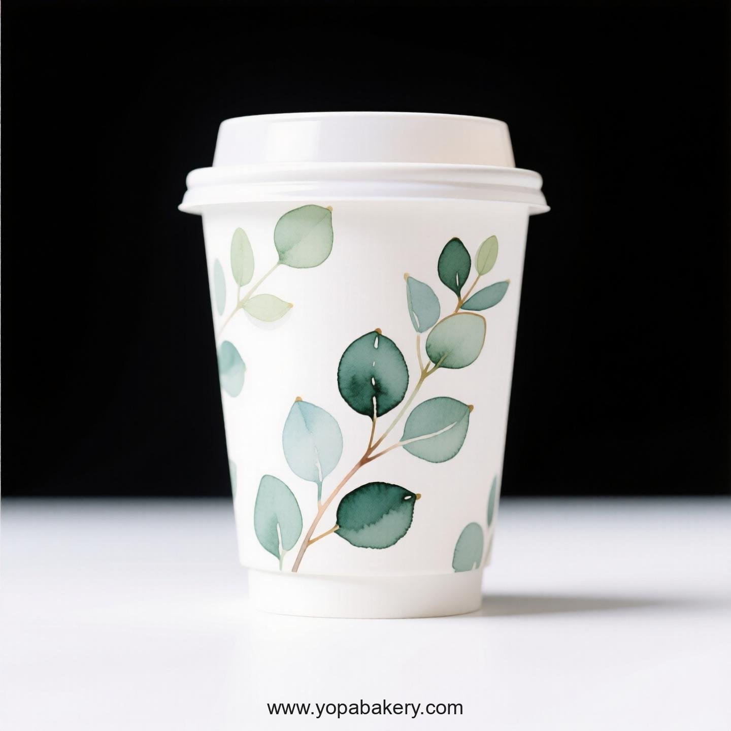 Disposable Eucalyptus Themed Coffee Paper Cups Factory: Reliable Supplier Direct