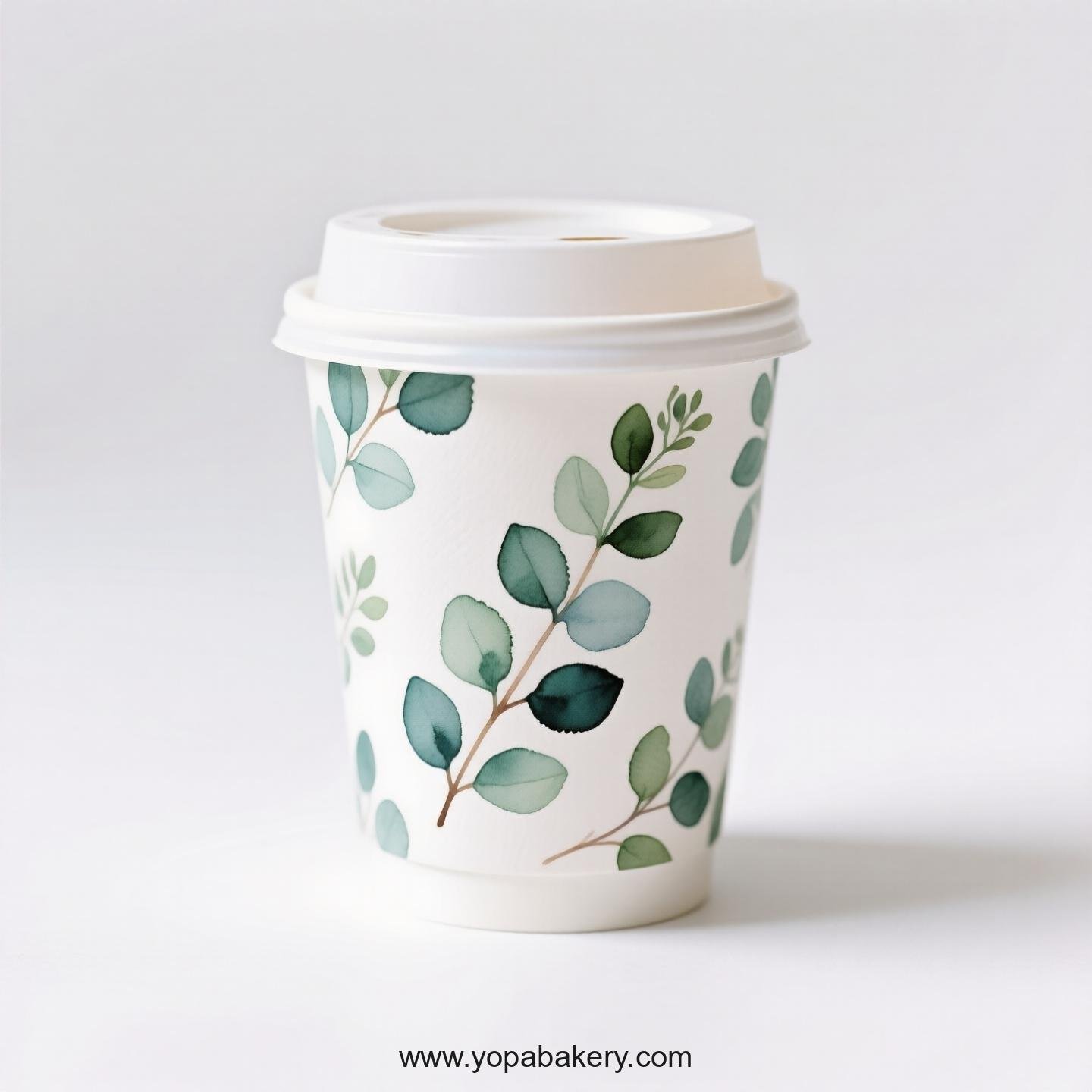 Disposable Eucalyptus Themed Coffee Paper Cups Factory: Reliable Supplier Direct