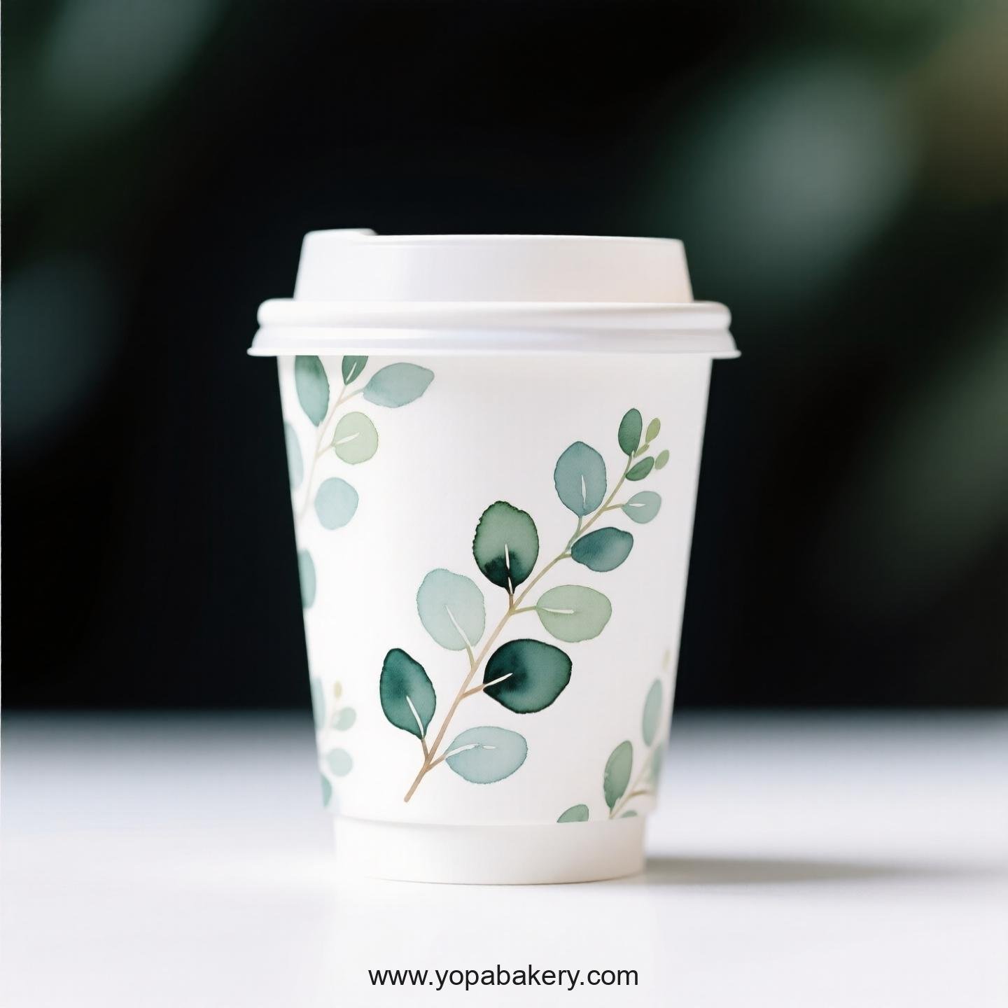 Disposable Eucalyptus Themed Coffee Paper Cups Factory: Reliable Supplier Direct
