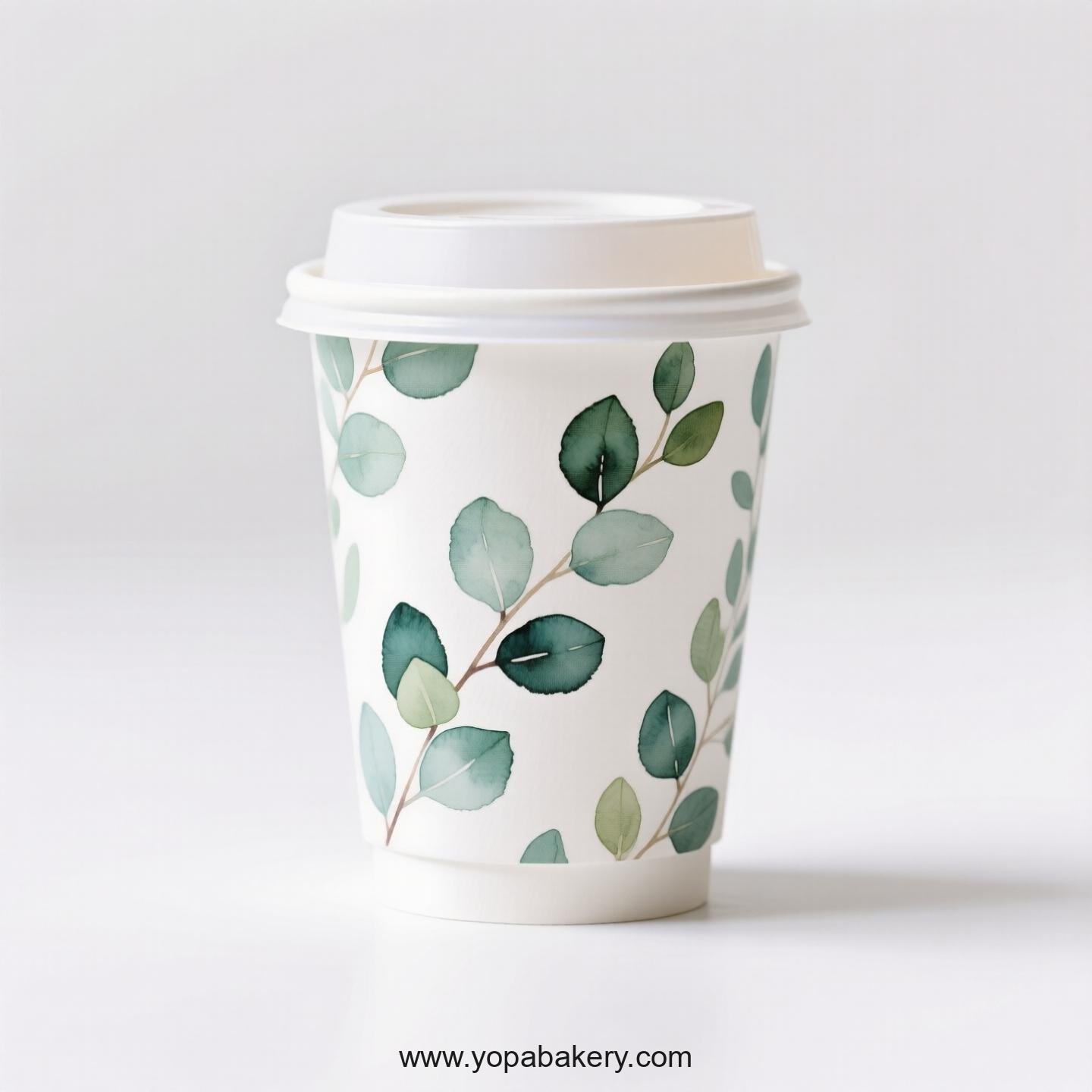 Disposable Eucalyptus Themed Coffee Paper Cups Factory: Reliable Supplier Direct