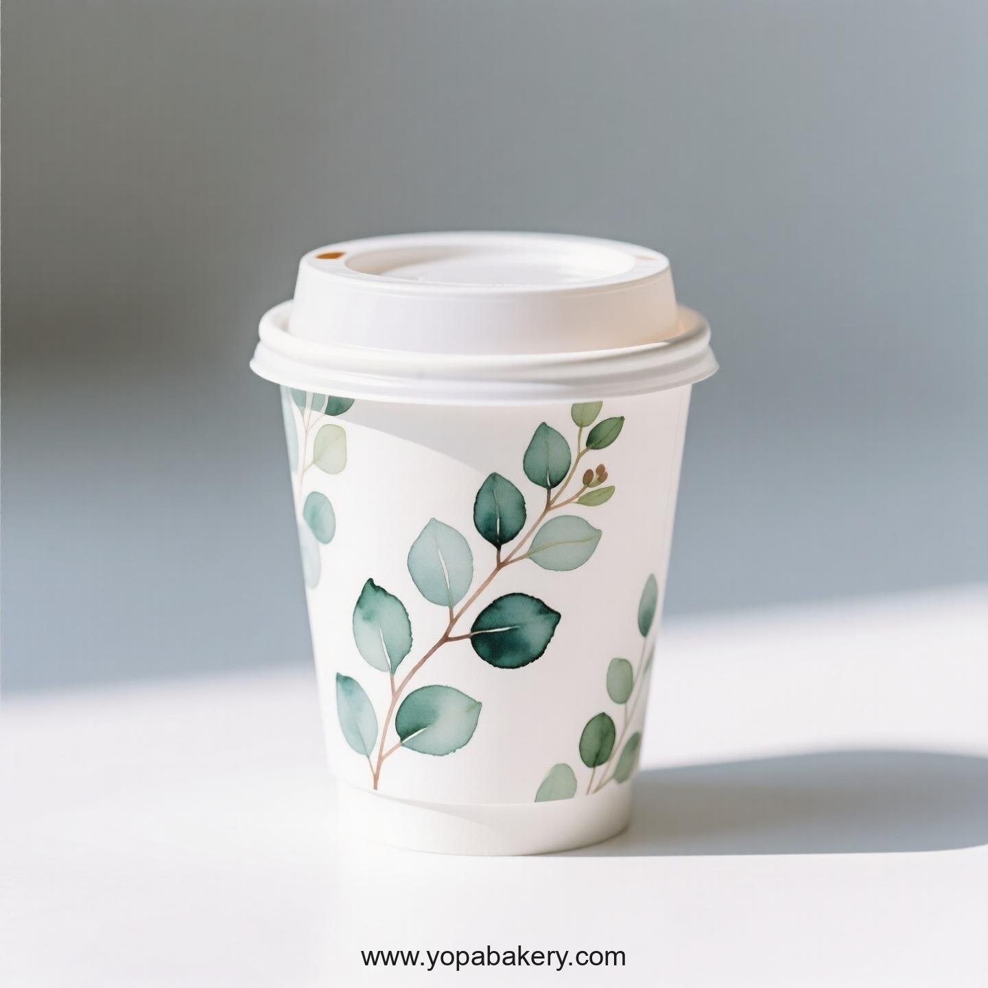 Disposable Eucalyptus Themed Coffee Paper Cups Factory: Reliable Supplier Direct