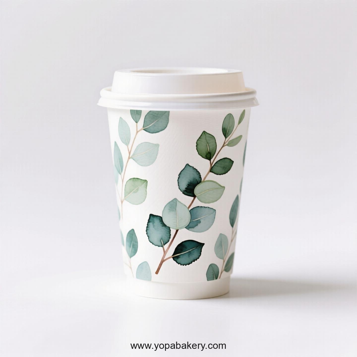 Disposable Eucalyptus Themed Coffee Paper Cups Factory: Reliable Supplier Direct