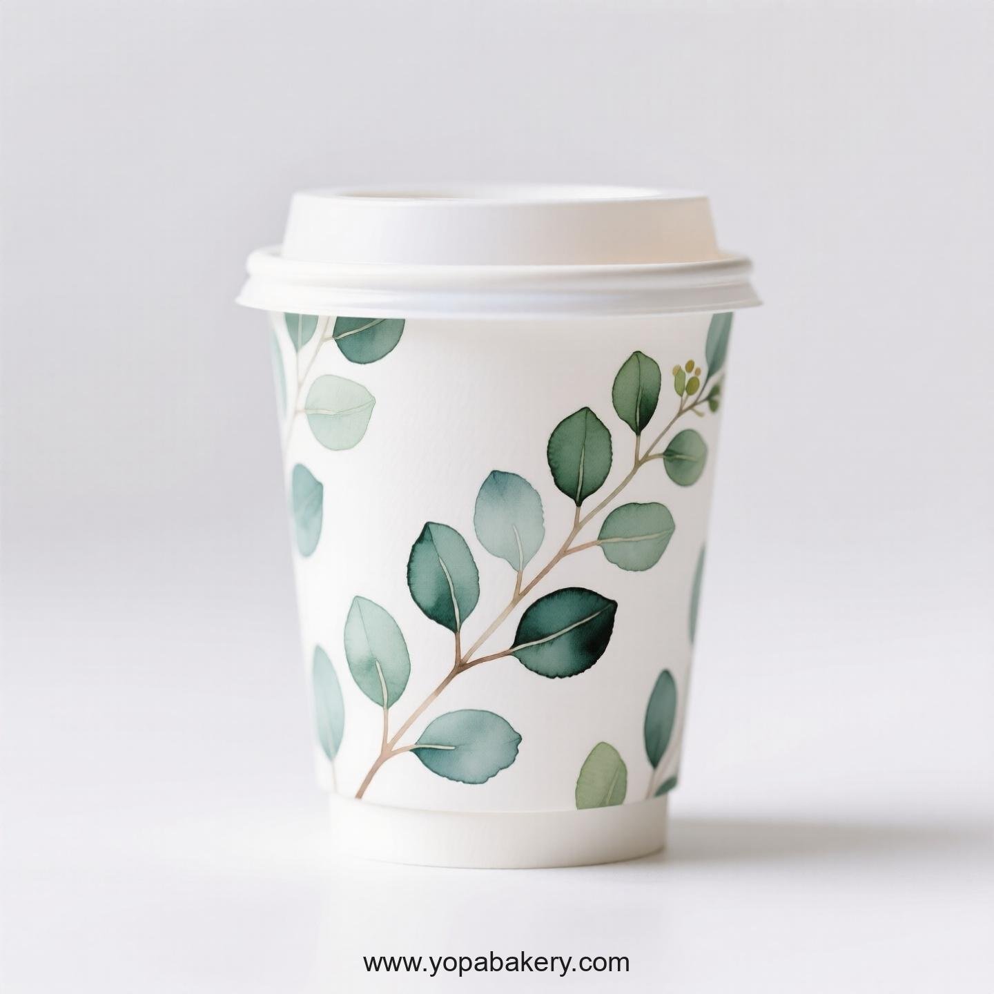Disposable Eucalyptus Themed Coffee Paper Cups Factory: Reliable Supplier Direct