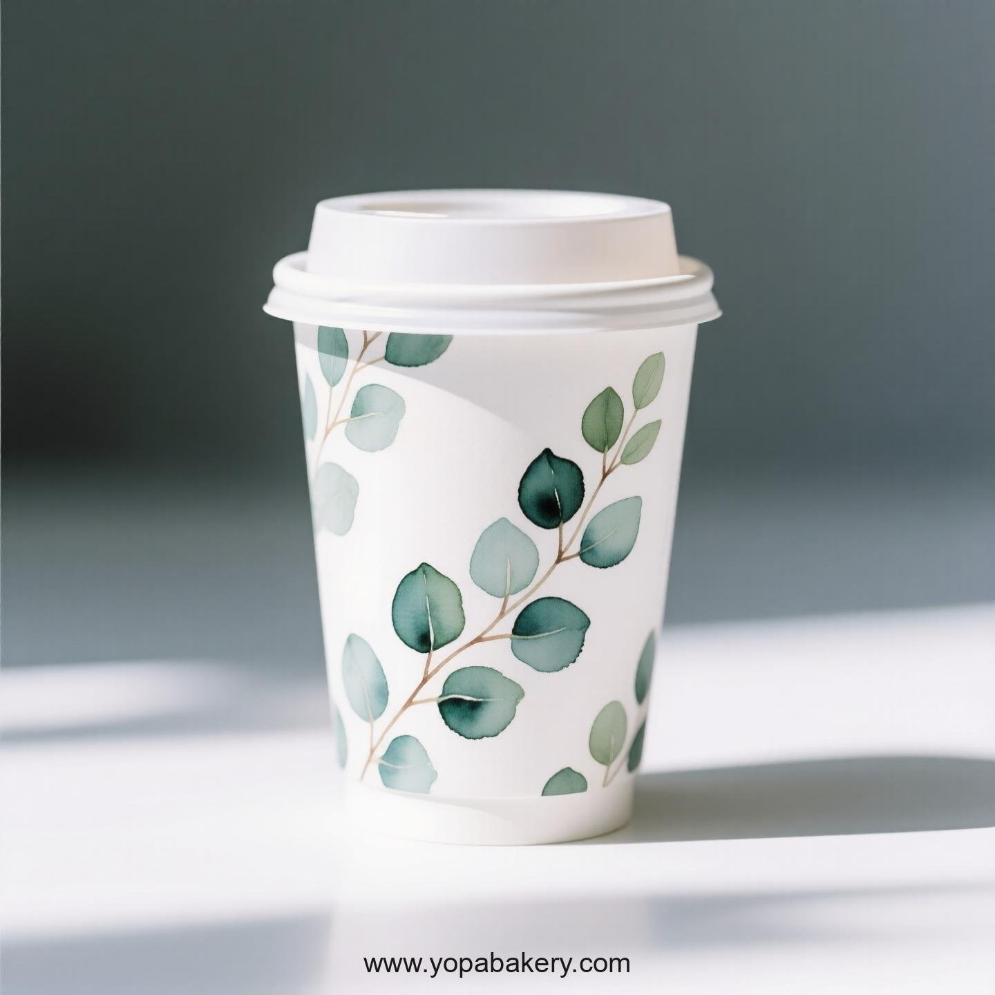 Disposable Eucalyptus Themed Coffee Paper Cups Factory: Reliable Supplier Direct