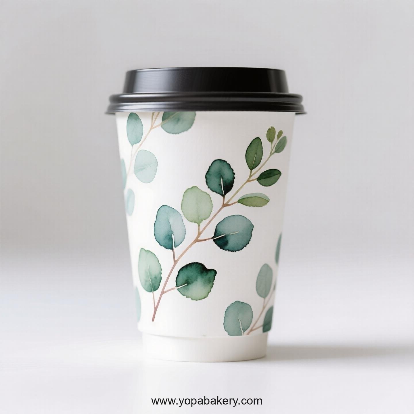 Disposable Eucalyptus Themed Coffee Paper Cups Factory: Reliable Supplier Direct