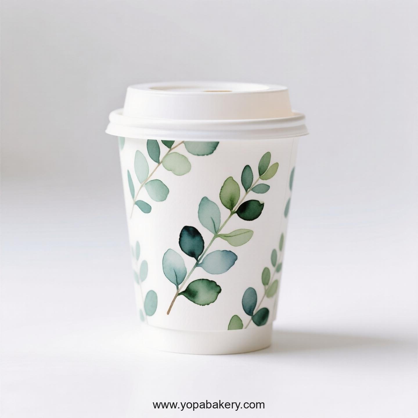 Disposable Eucalyptus Themed Coffee Paper Cups Factory: Reliable Supplier Direct