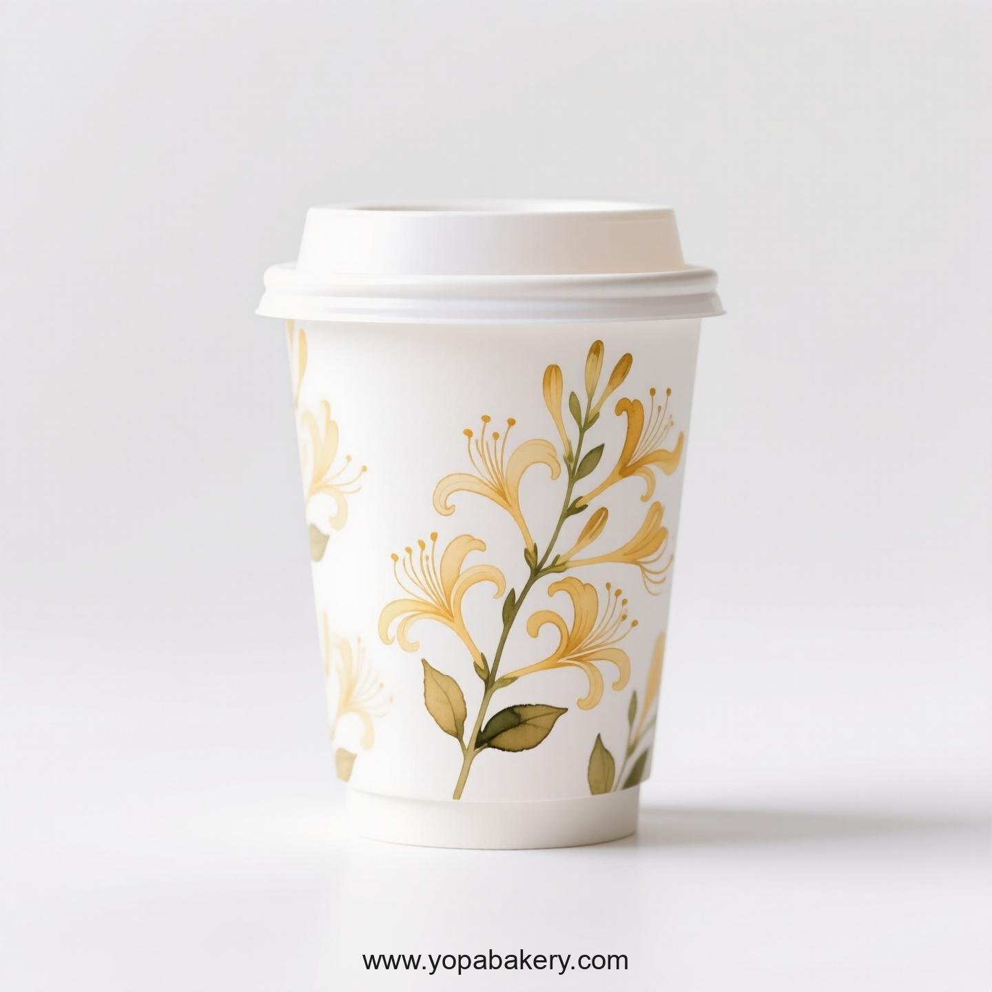 Honeysuckle Design Coffee Paper Cups Factory: Leak-Proof Design