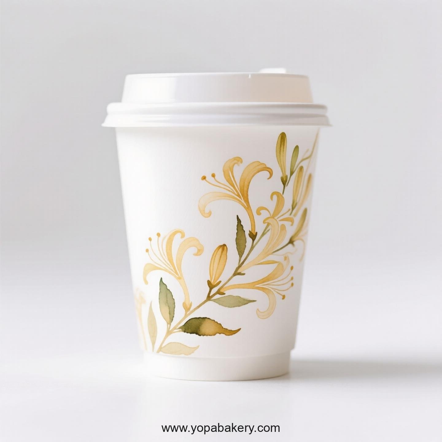 Honeysuckle Design Coffee Paper Cups Factory: Leak-Proof Design