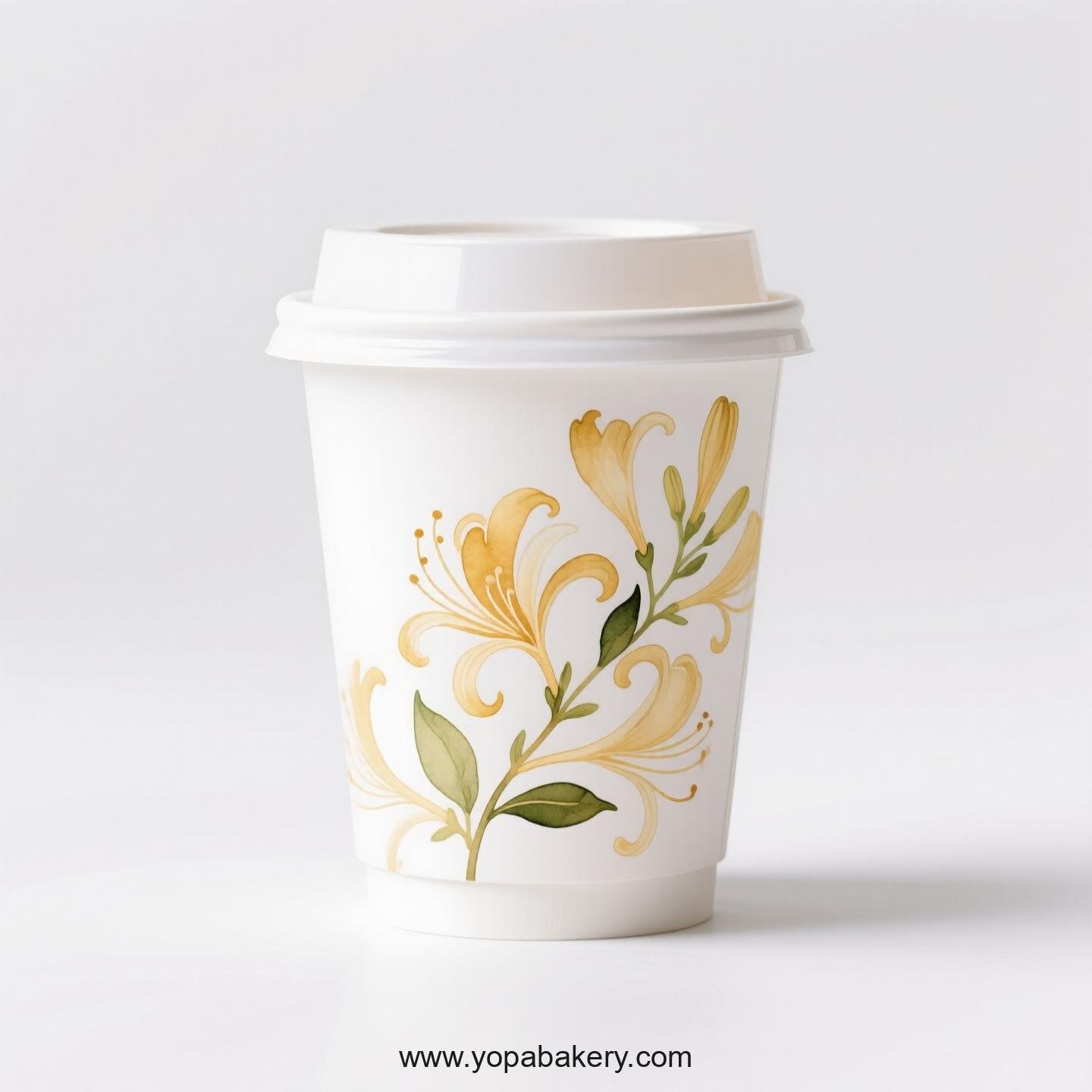 Honeysuckle Design Coffee Paper Cups Factory: Leak-Proof Design