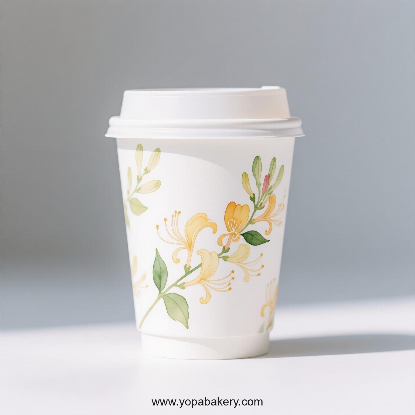 Honeysuckle Design Coffee Paper Cups Factory: Leak-Proof Design