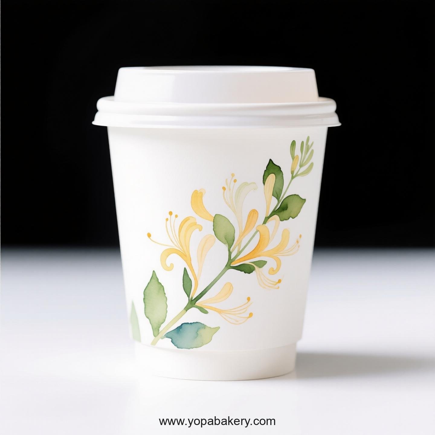 Honeysuckle Design Coffee Paper Cups Factory: Leak-Proof Design