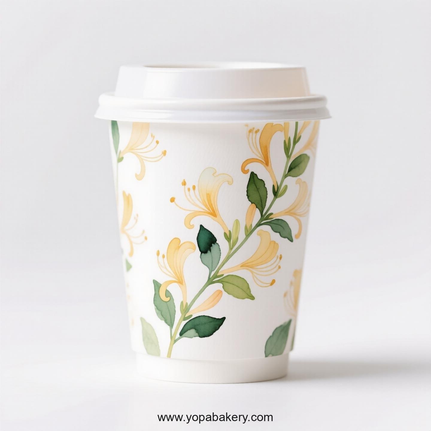 Honeysuckle Design Coffee Paper Cups Factory: Leak-Proof Design