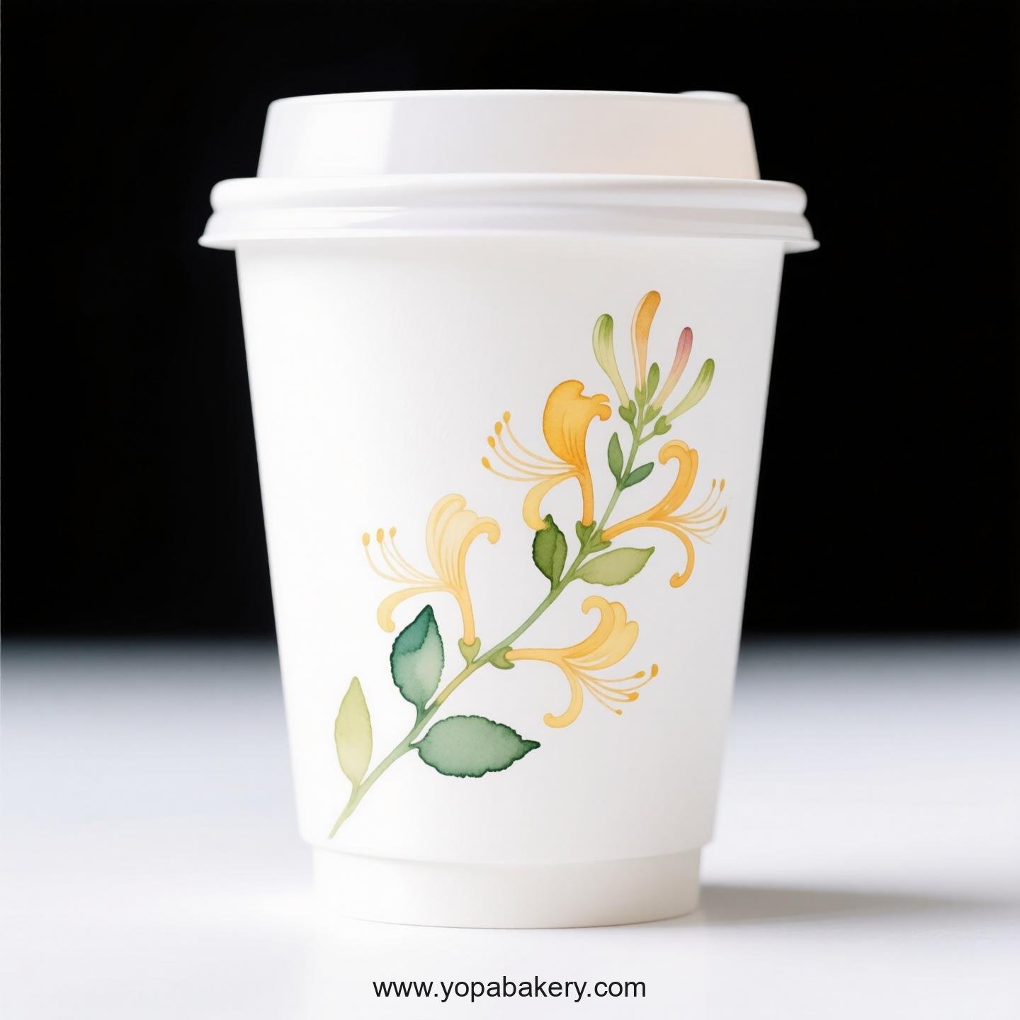 Honeysuckle Design Coffee Paper Cups Factory: Leak-Proof Design