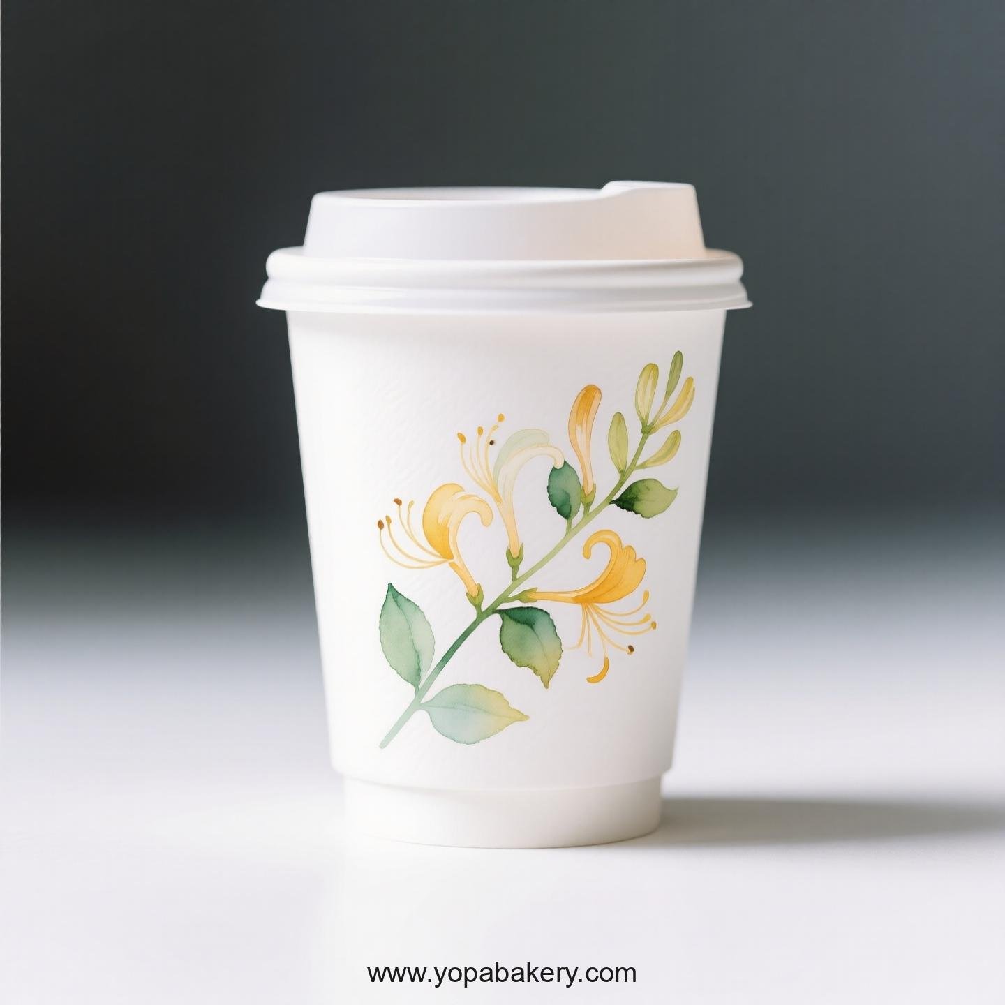 Honeysuckle Design Coffee Paper Cups Factory: Leak-Proof Design