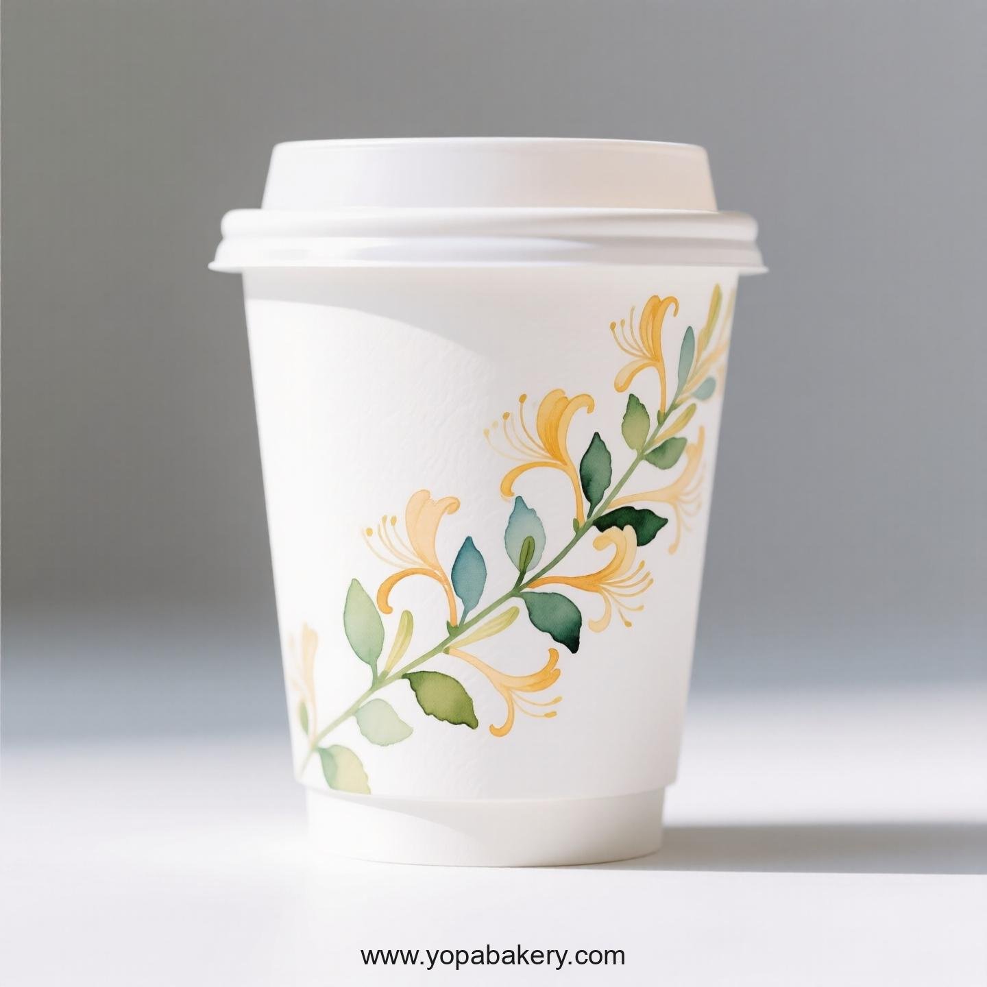 Honeysuckle Design Coffee Paper Cups Factory: Leak-Proof Design