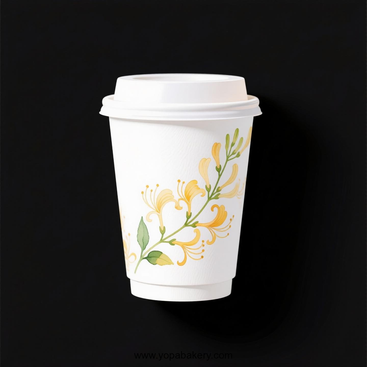 Honeysuckle Design Coffee Paper Cups Factory: Leak-Proof Design