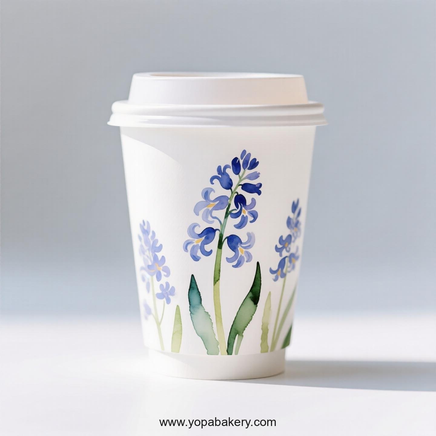 Hyacinth Design Coffee Paper Cups Factory: Cafe Owner's Choice Hyacinth Design Coffee Paper Cups Factory: Cafe Owner's Choice