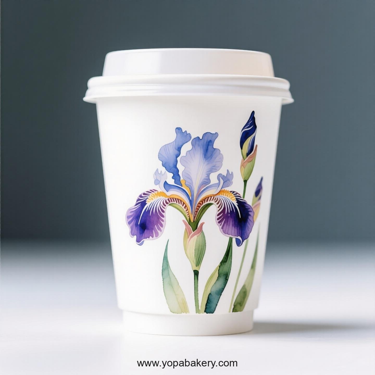 Iris Design Coffee Paper Cups: Reliable Supplier Direct
