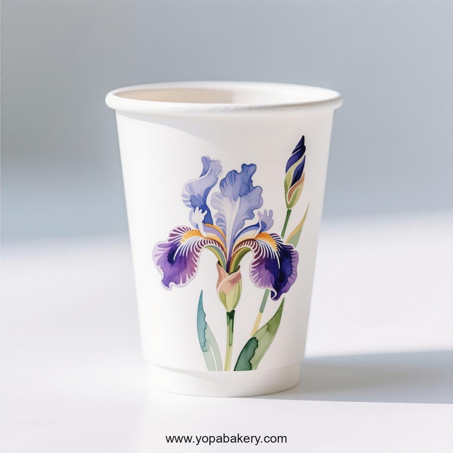 Iris Design Coffee Paper Cups: Reliable Supplier Direct