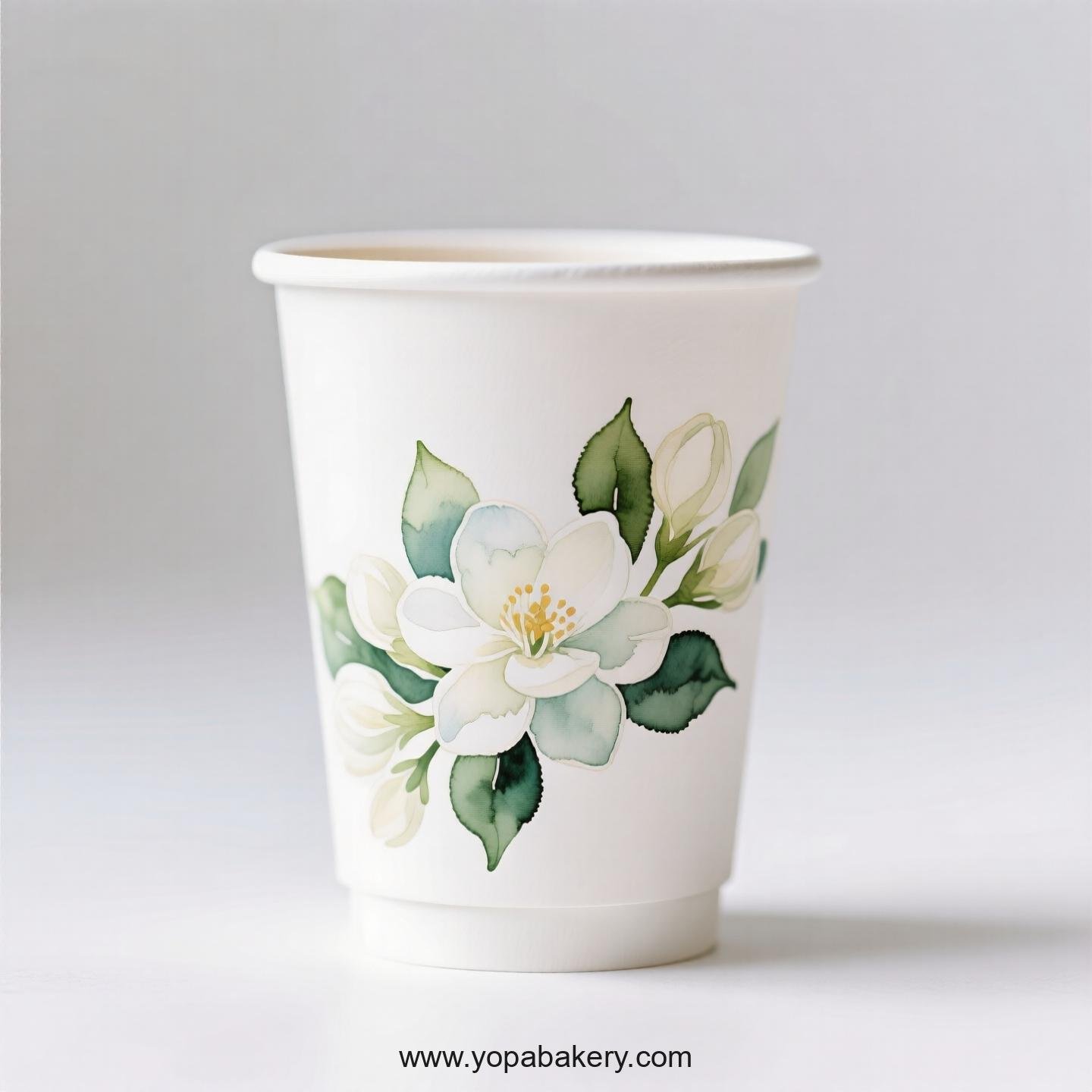 Jasmine Design Coffee Paper Cups Factory: Premium Matte Finish