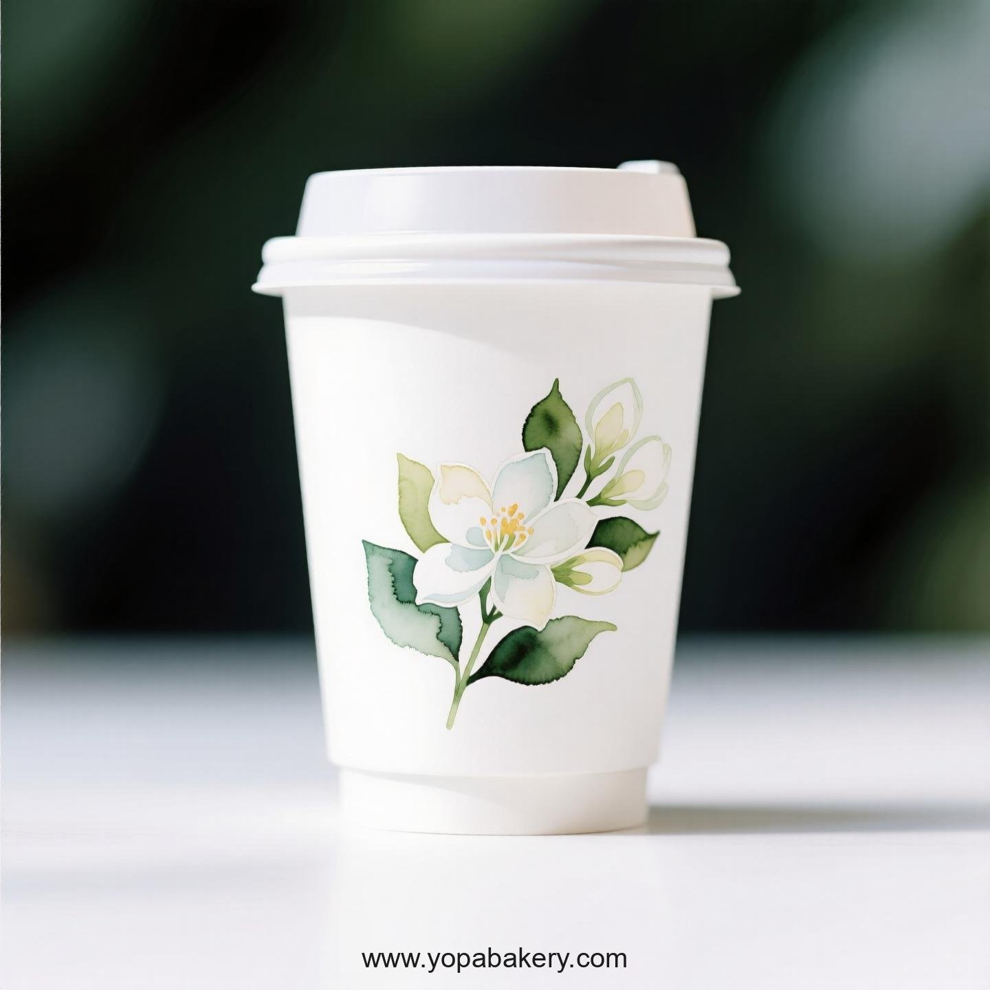 Jasmine Design Coffee Paper Cups Factory: Premium Matte Finish