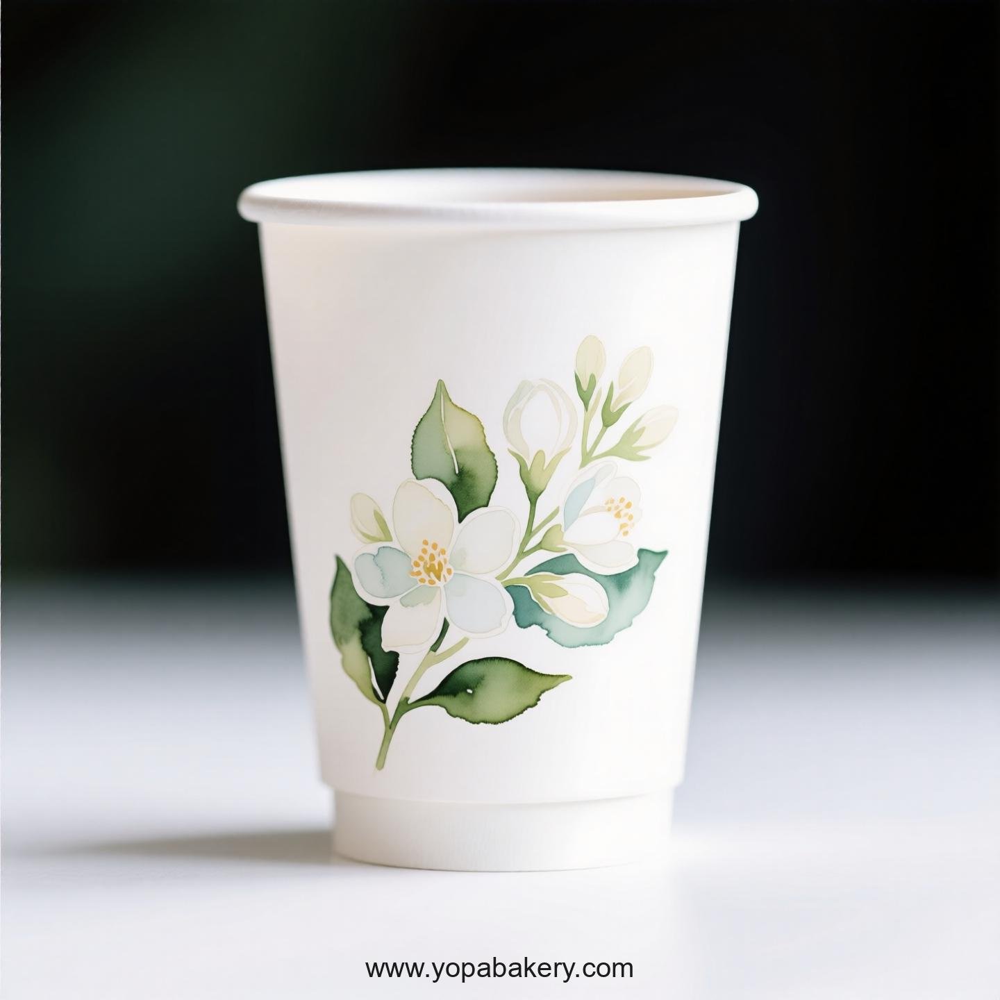 Jasmine Design Coffee Paper Cups Factory: Premium Matte Finish