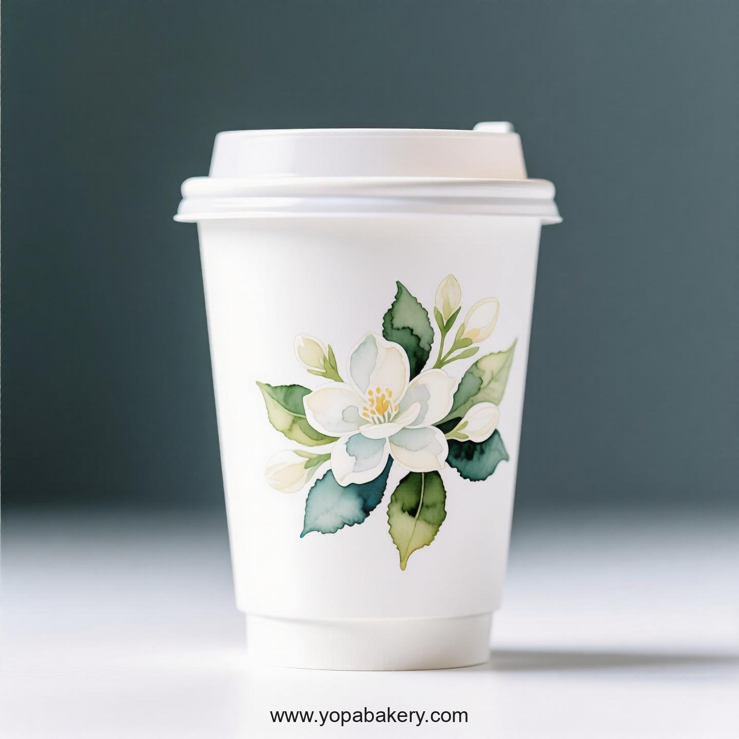 Jasmine Design Coffee Paper Cups Factory: Premium Matte Finish