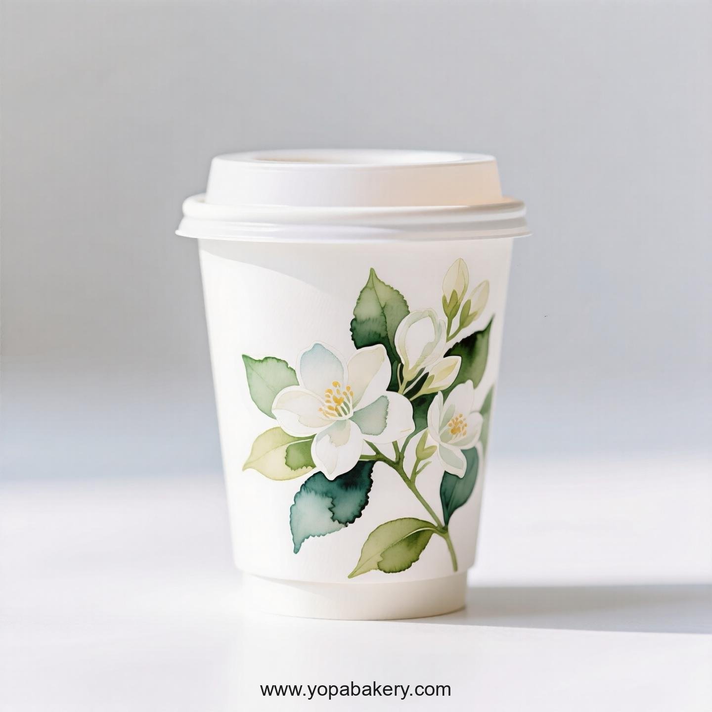 Jasmine Design Coffee Paper Cups Factory: Premium Matte Finish