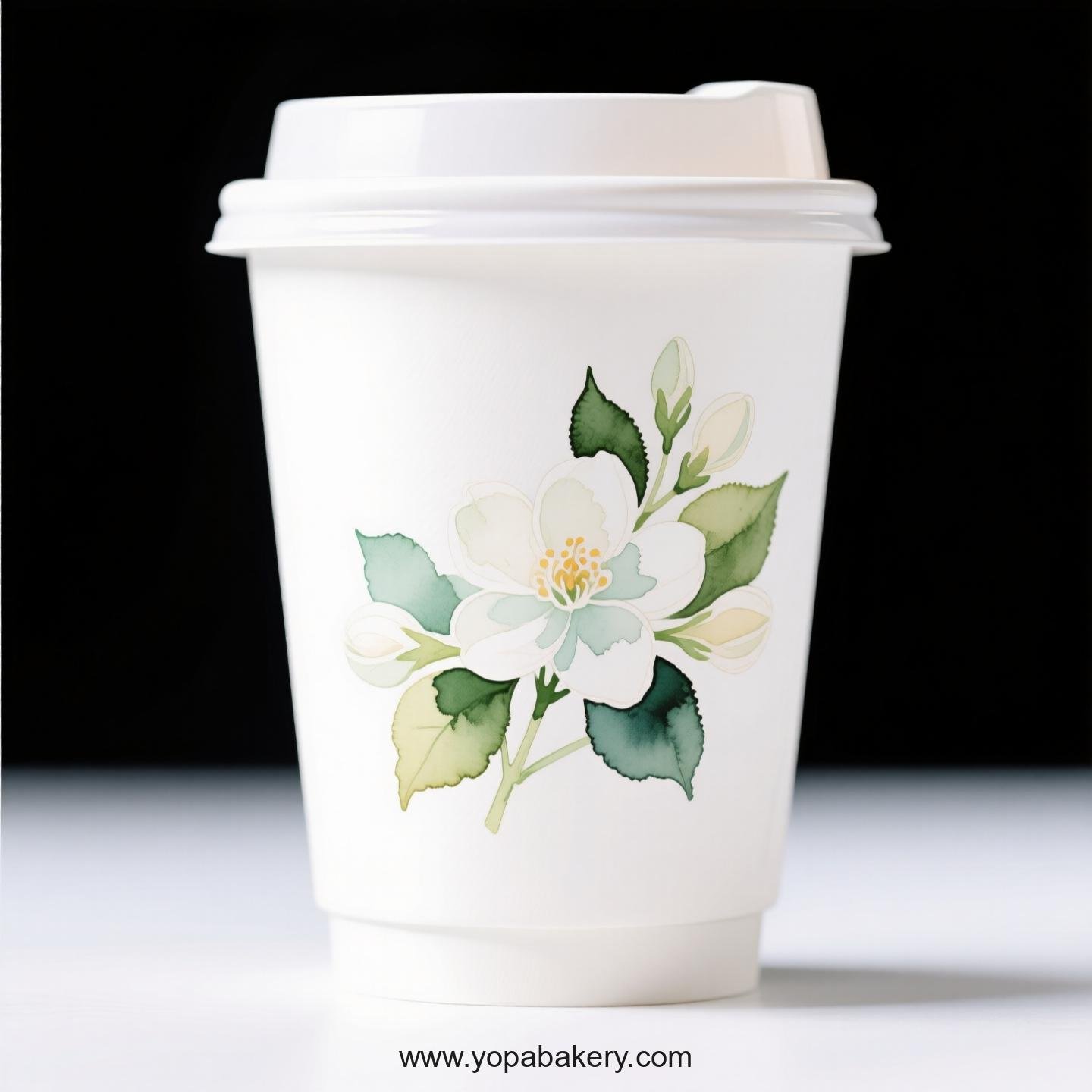 Jasmine Design Coffee Paper Cups Factory: Premium Matte Finish