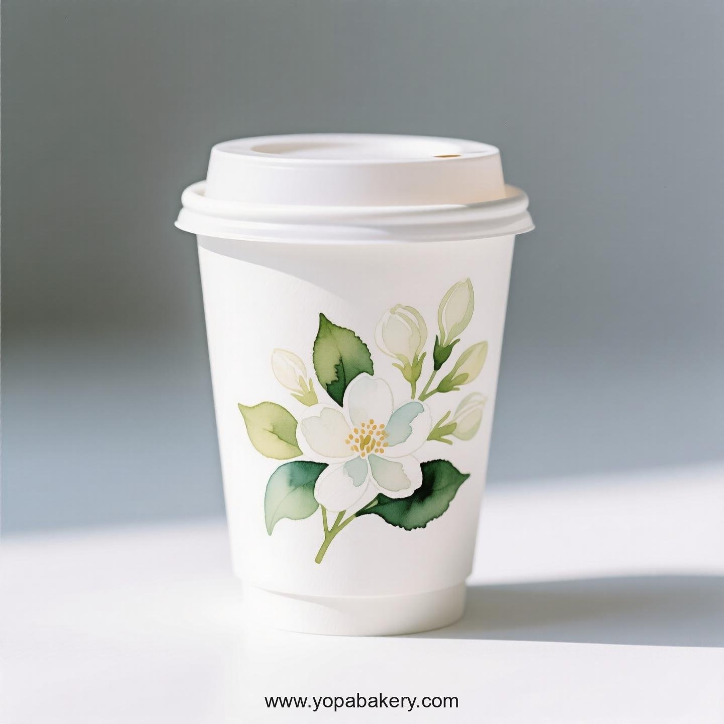 Jasmine Design Coffee Paper Cups Factory: Premium Matte Finish