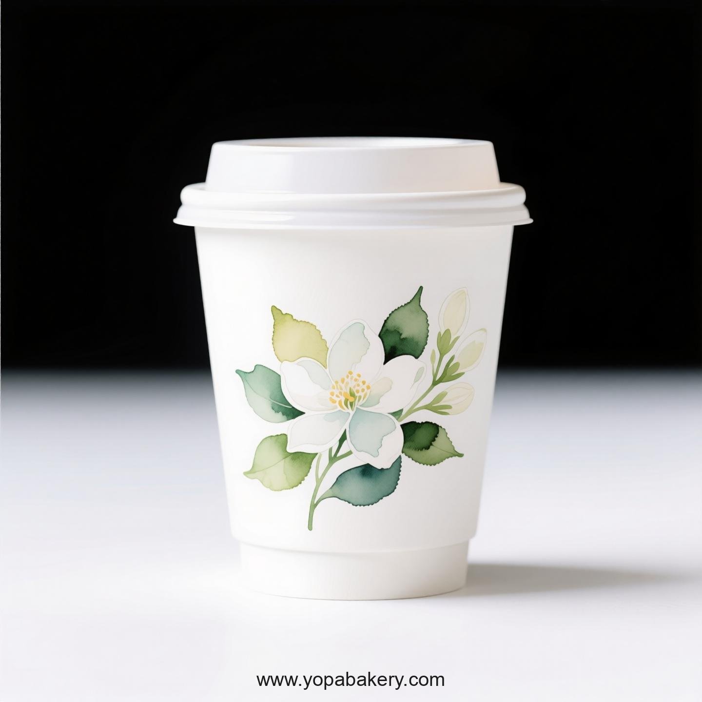 Jasmine Design Coffee Paper Cups Factory: Premium Matte Finish