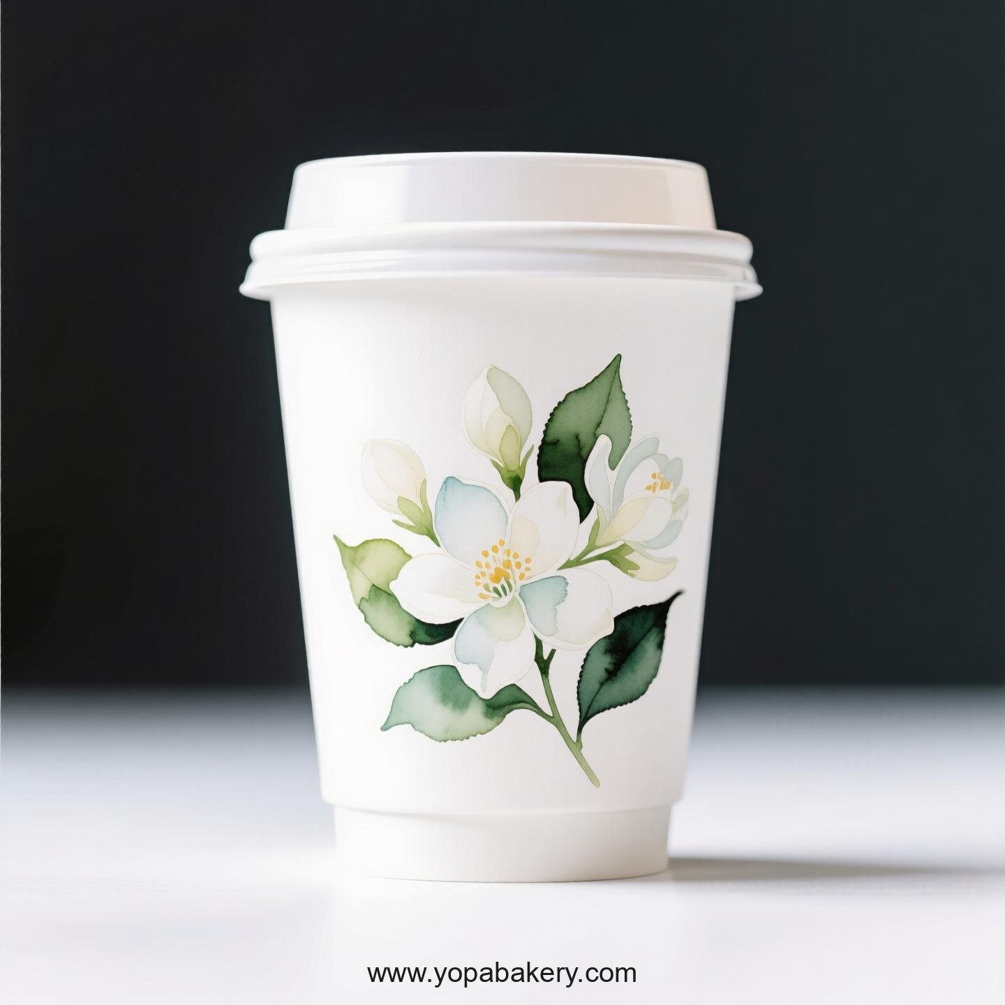 Jasmine Design Coffee Paper Cups Factory: Premium Matte Finish