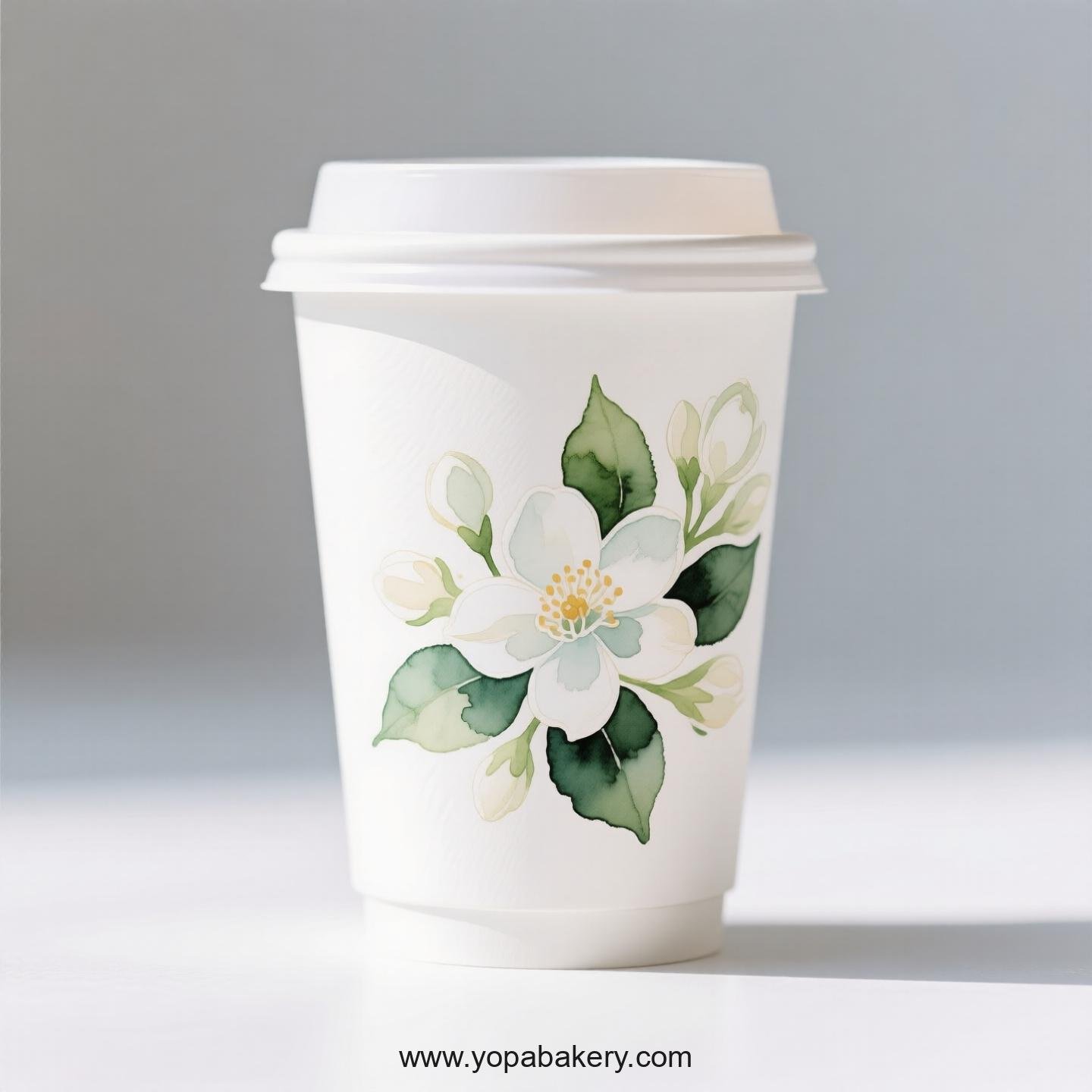 Jasmine Design Coffee Paper Cups Factory: Premium Matte Finish