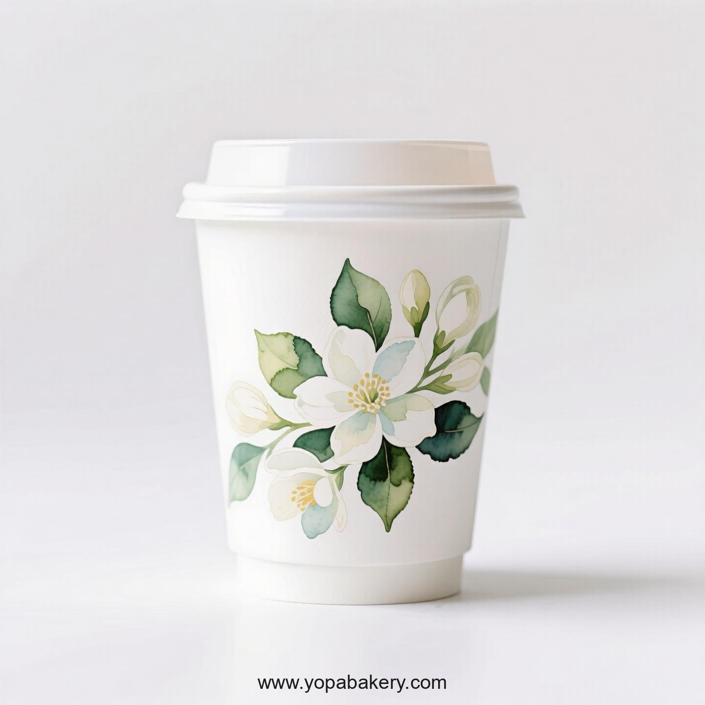Jasmine Design Coffee Paper Cups Factory: Premium Matte Finish