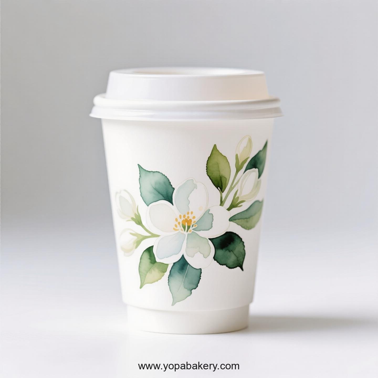 Jasmine Design Coffee Paper Cups Factory: Premium Matte Finish