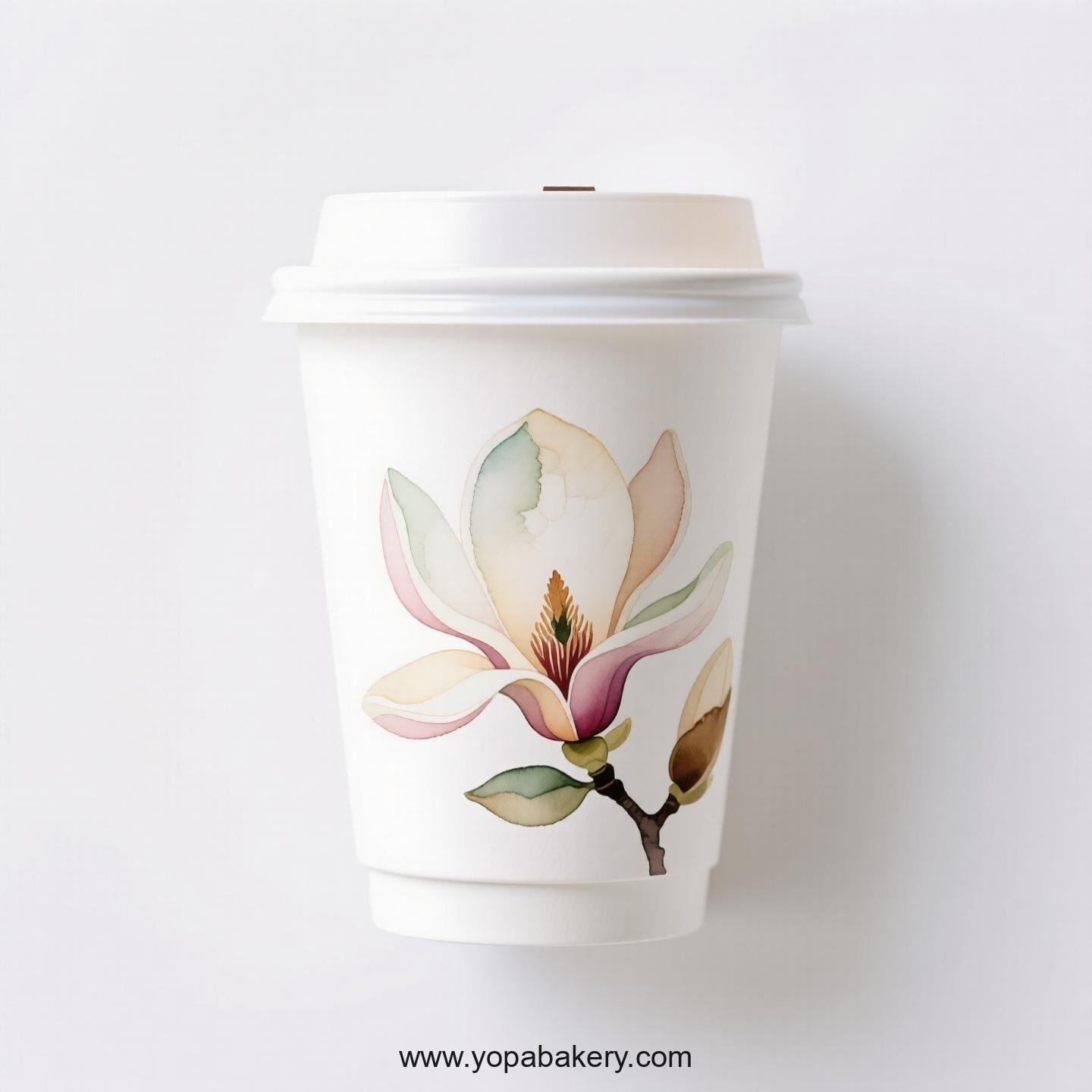 Magnolia Design Coffee Paper Cups Manufacturer: Tailored for Your Cafe