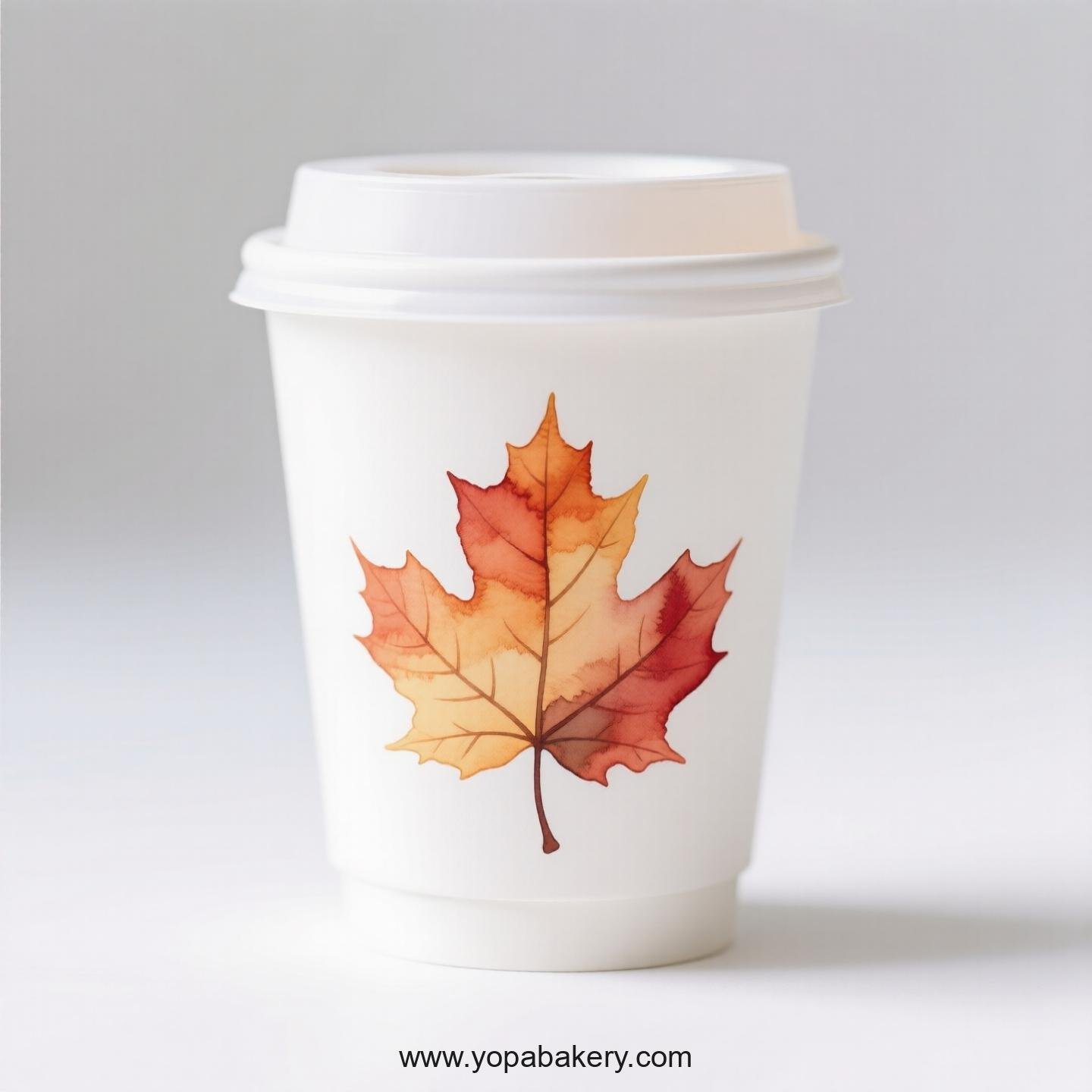 Maple Design Coffee Paper Cups Factory: Logo Printing Ready