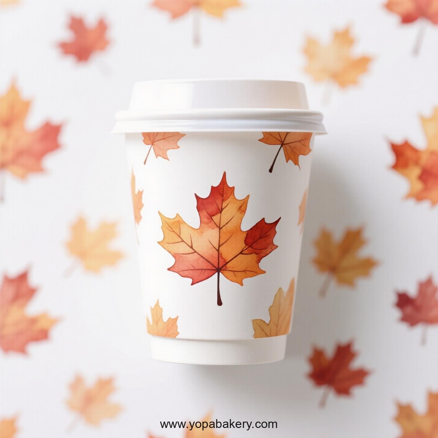 Maple Design Coffee Paper Cups Factory: Logo Printing Ready