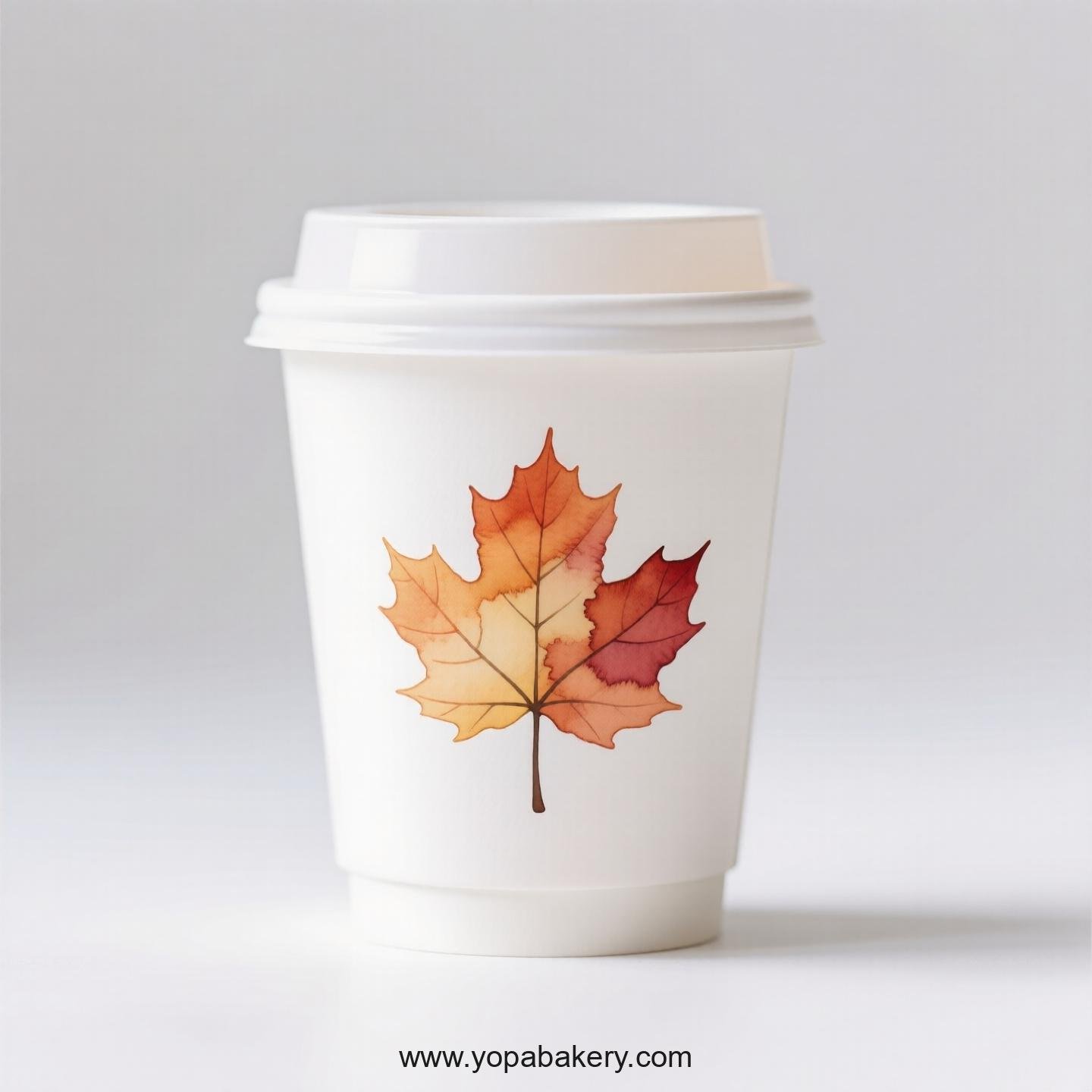 Maple Design Coffee Paper Cups Factory: Logo Printing Ready