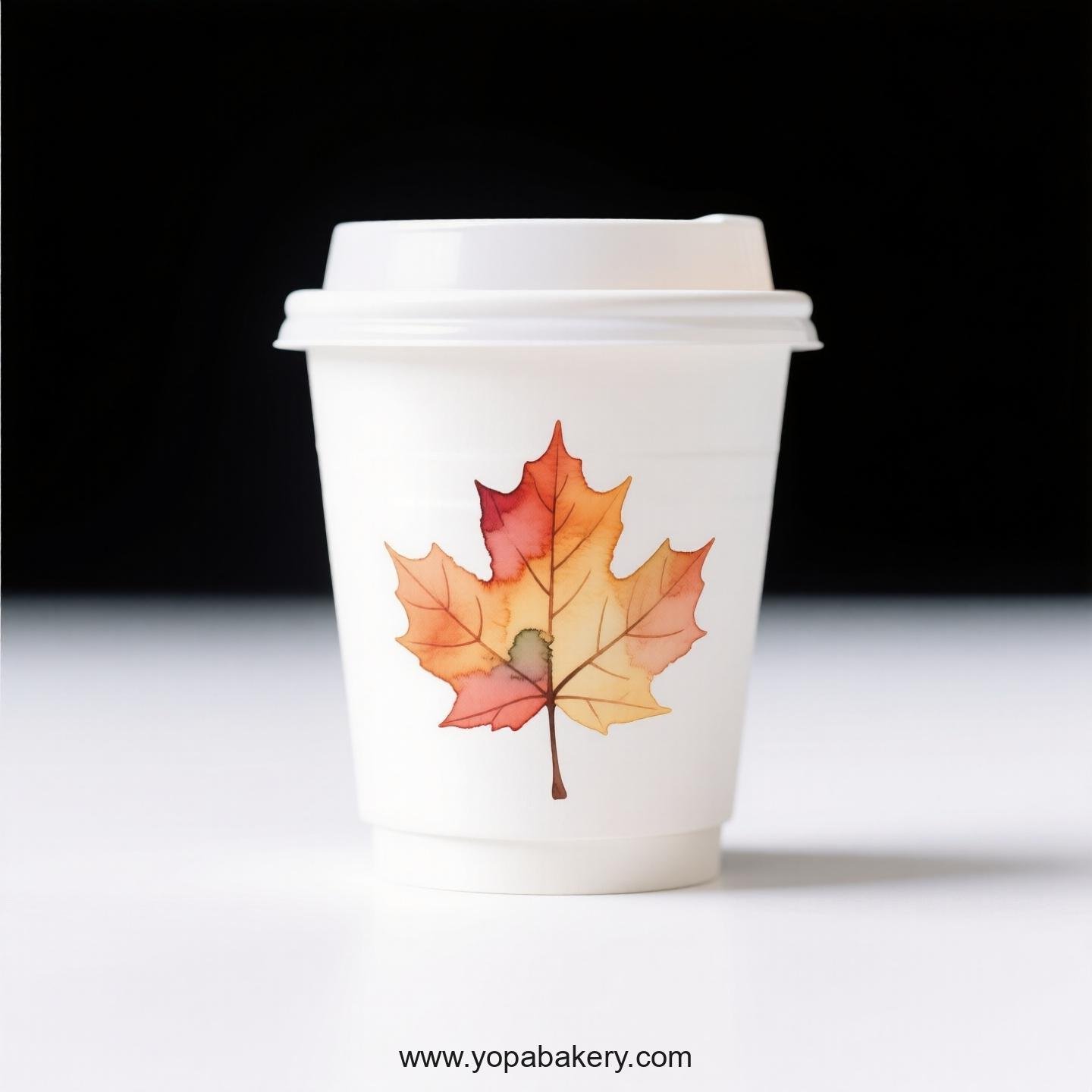 Maple Design Coffee Paper Cups Factory: Logo Printing Ready