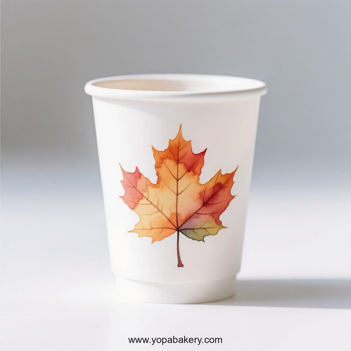 Maple Design Coffee Paper Cups Factory: Logo Printing Ready